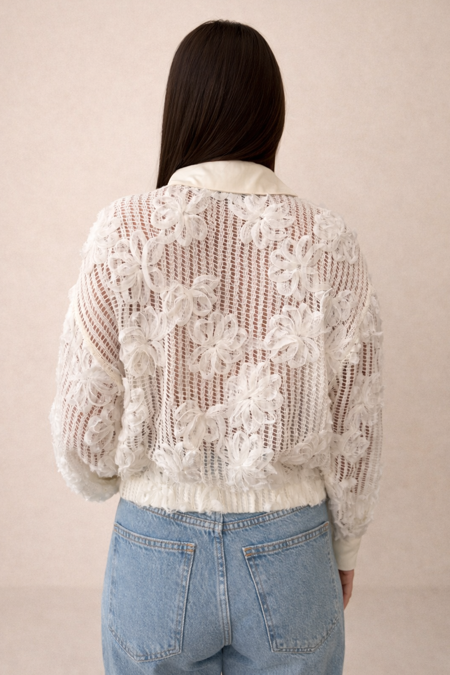 חולצת ג׳קט רשת