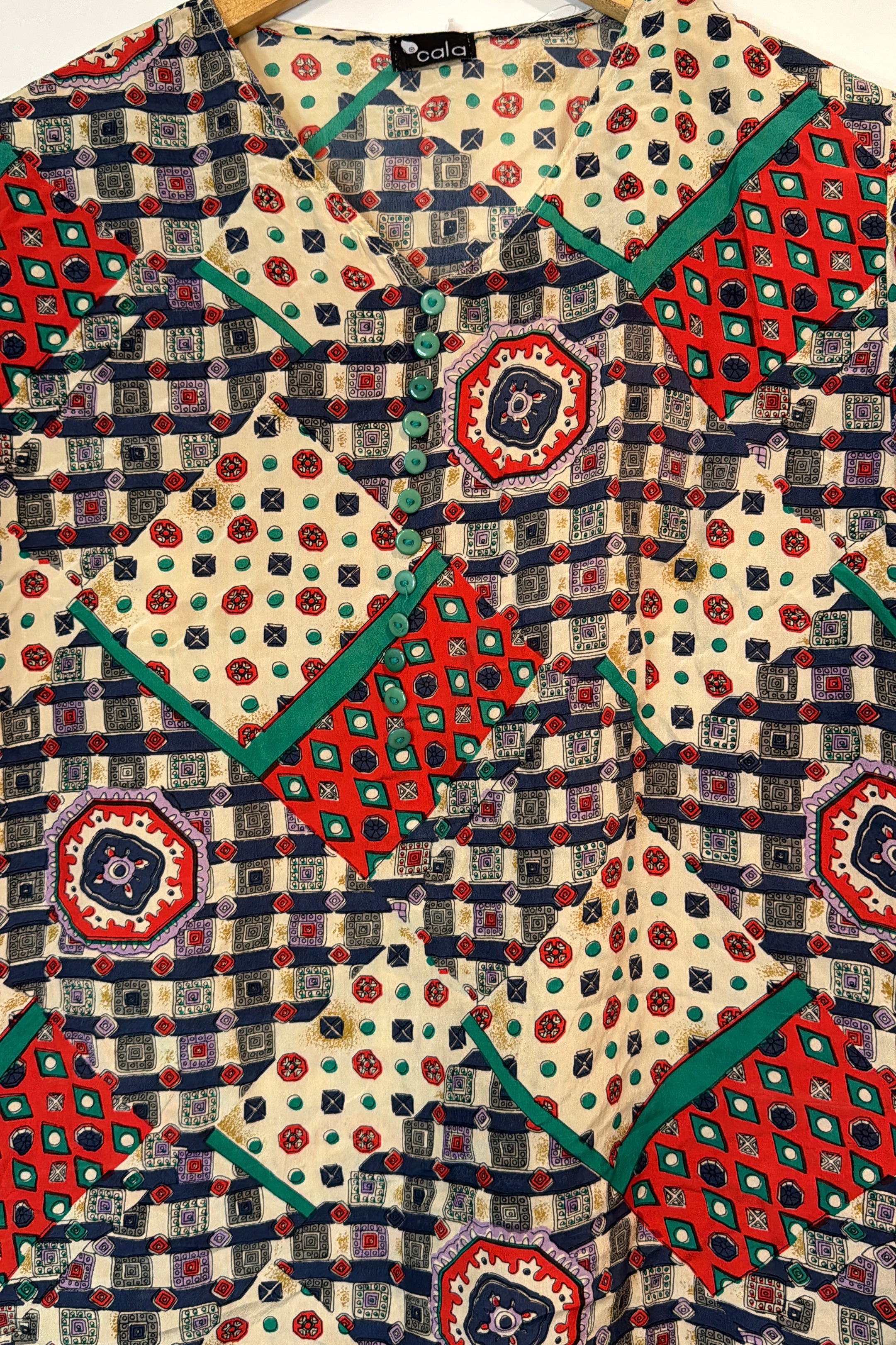 חולצות וינטג׳ מפה עם אדום