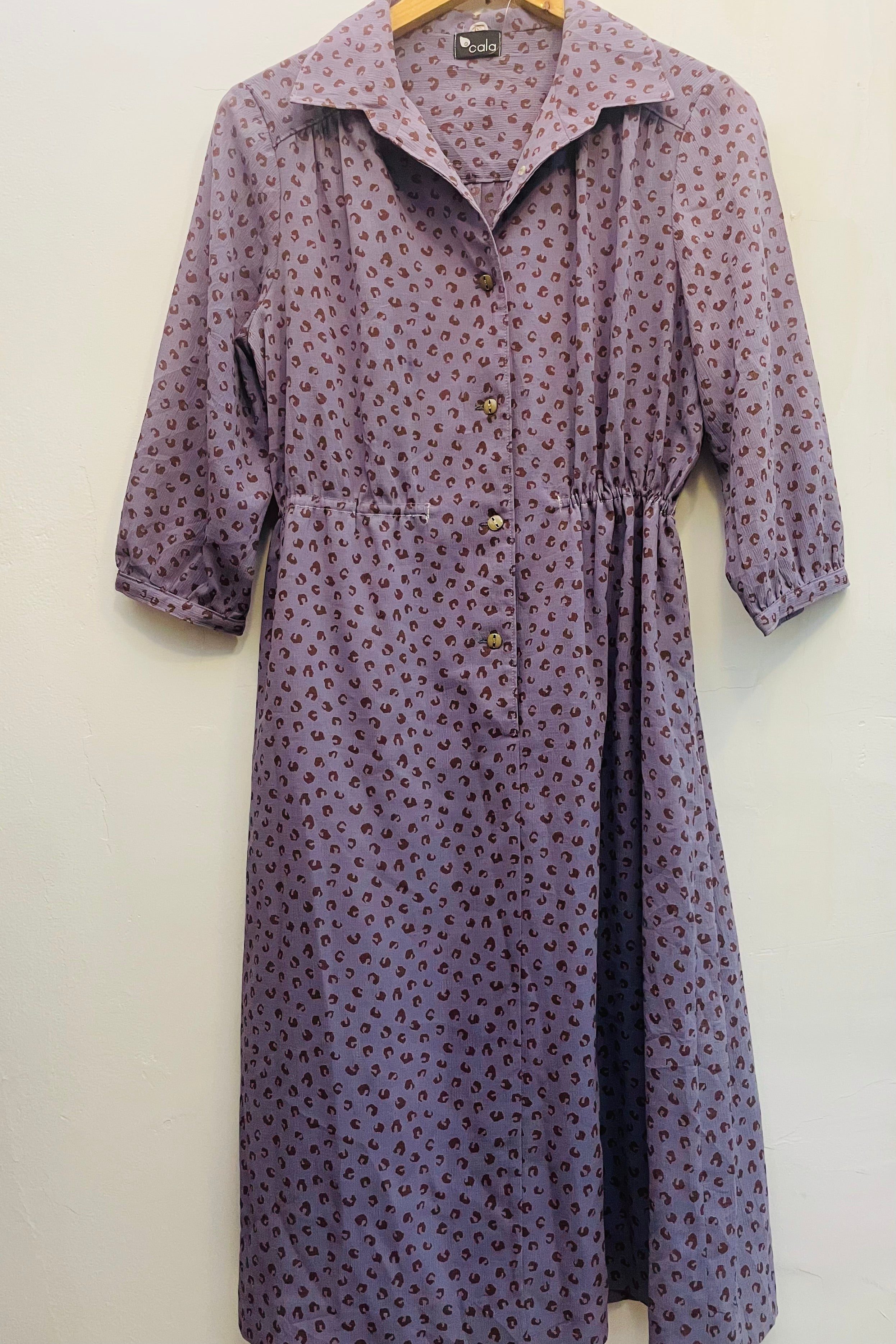 שמלת וינטג׳ תכלת חברבורות