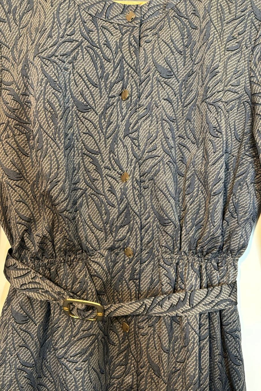 שמלת וינטג' צמח מטפס חגורה