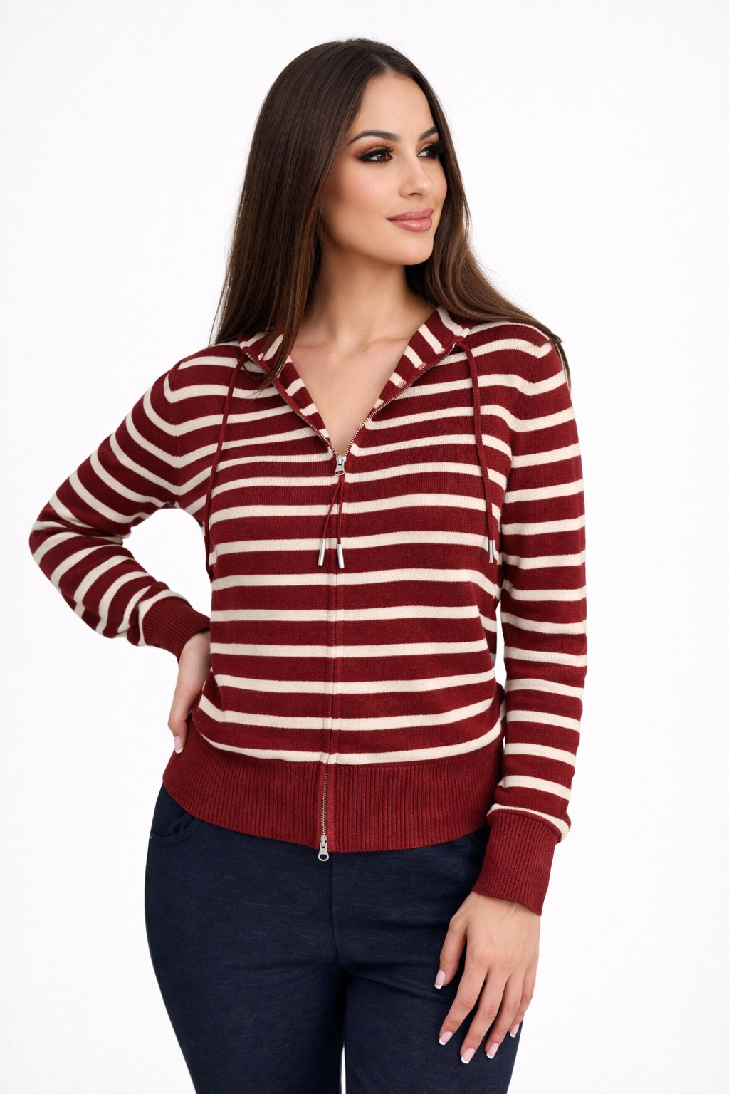 קרדיגן פסי חמרה