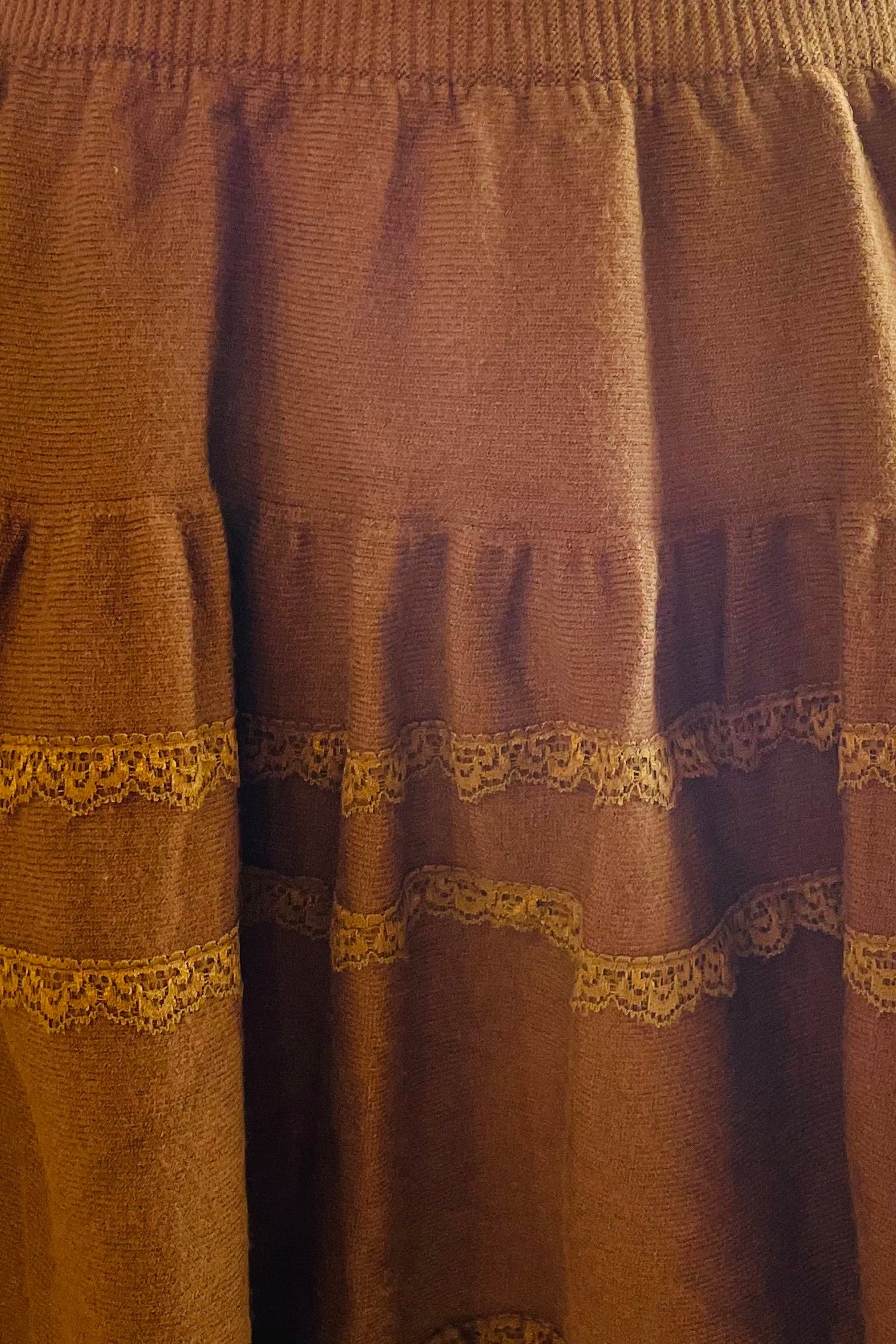 חצאית מיני שכבות סריג