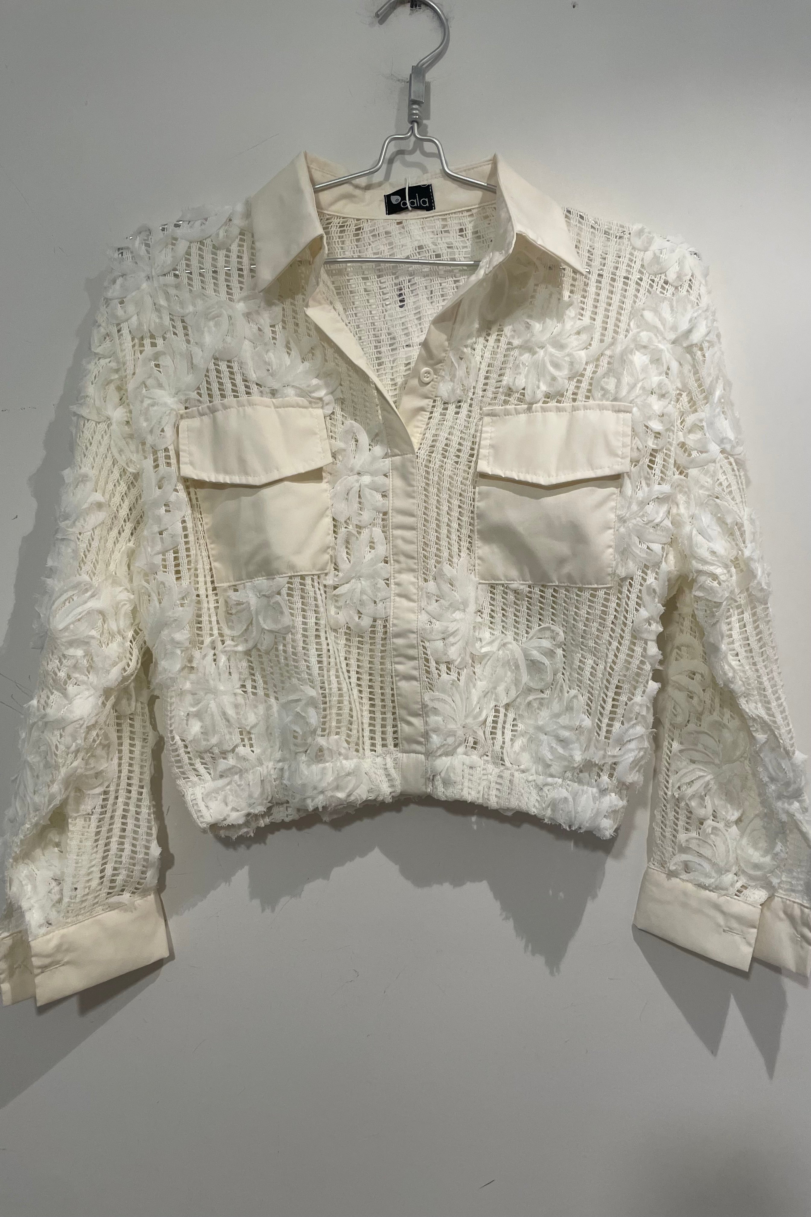 חולצת ג׳קט רשת