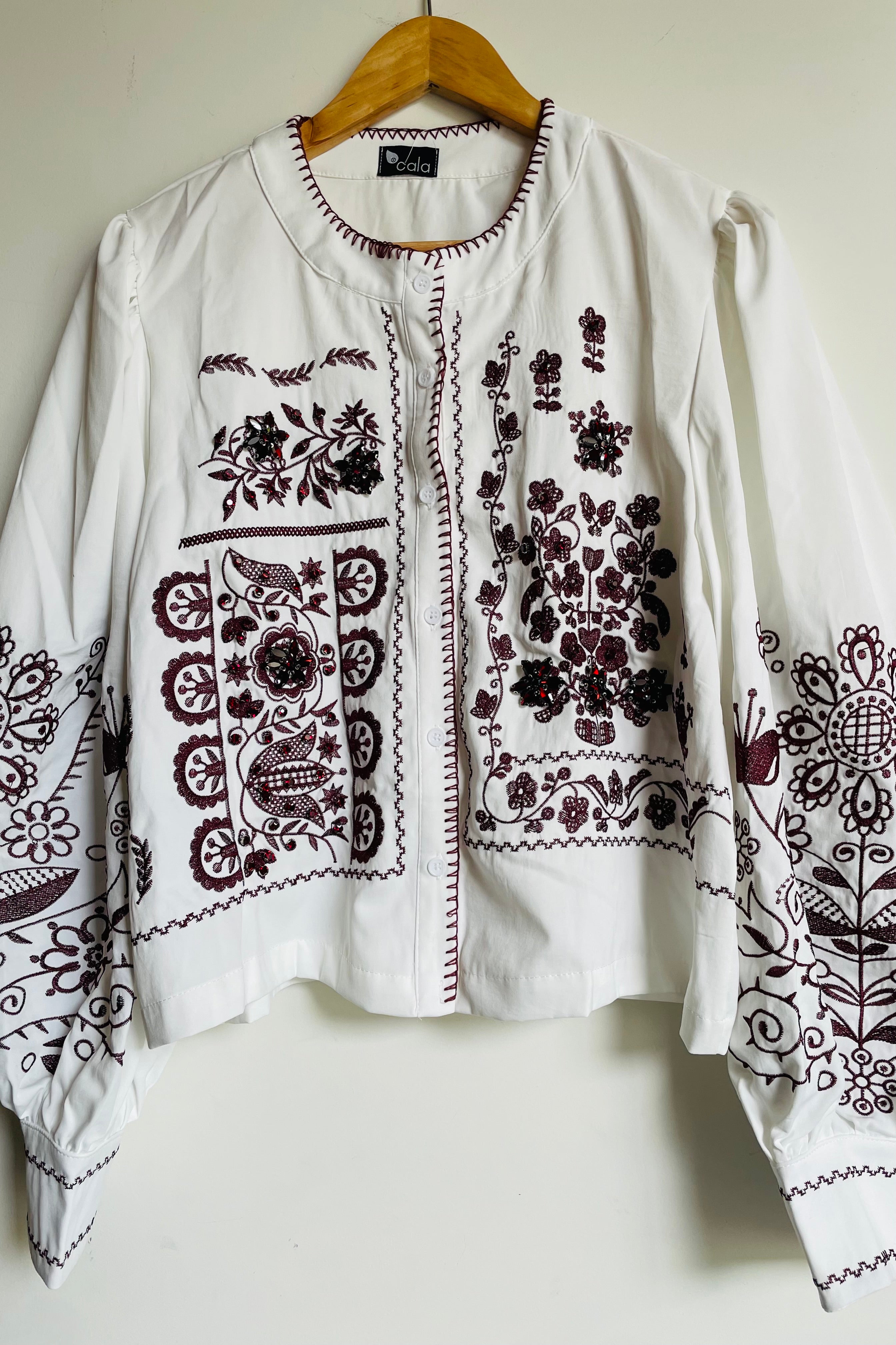 חולצה רקמה יוקרתית