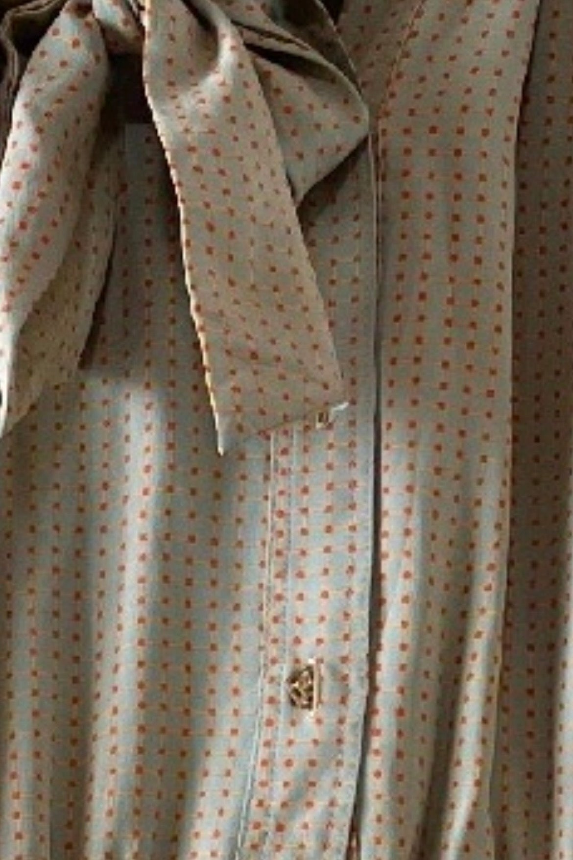 שמלת וינטג׳ ניקוד כתום