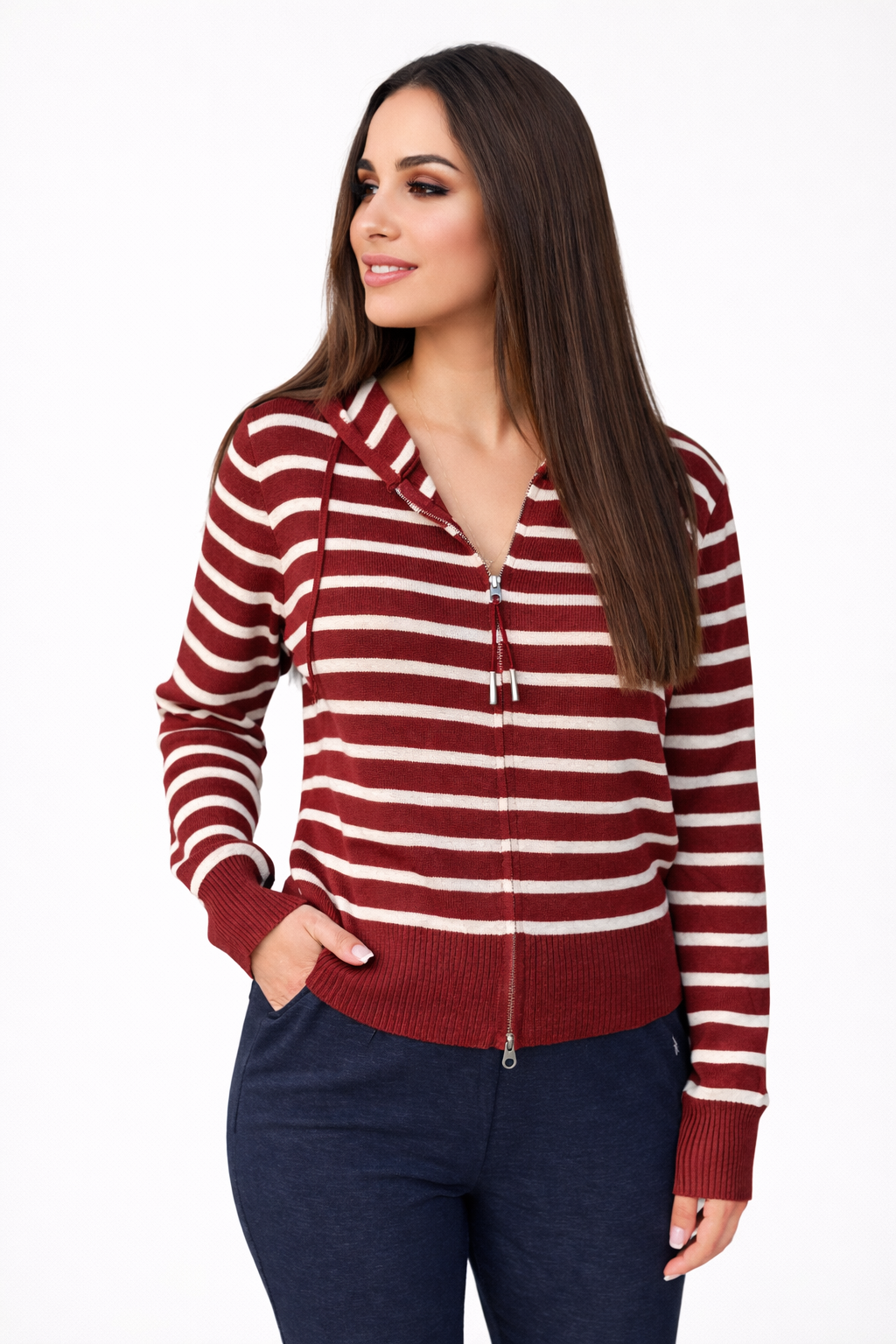 קרדיגן פסי חמרה