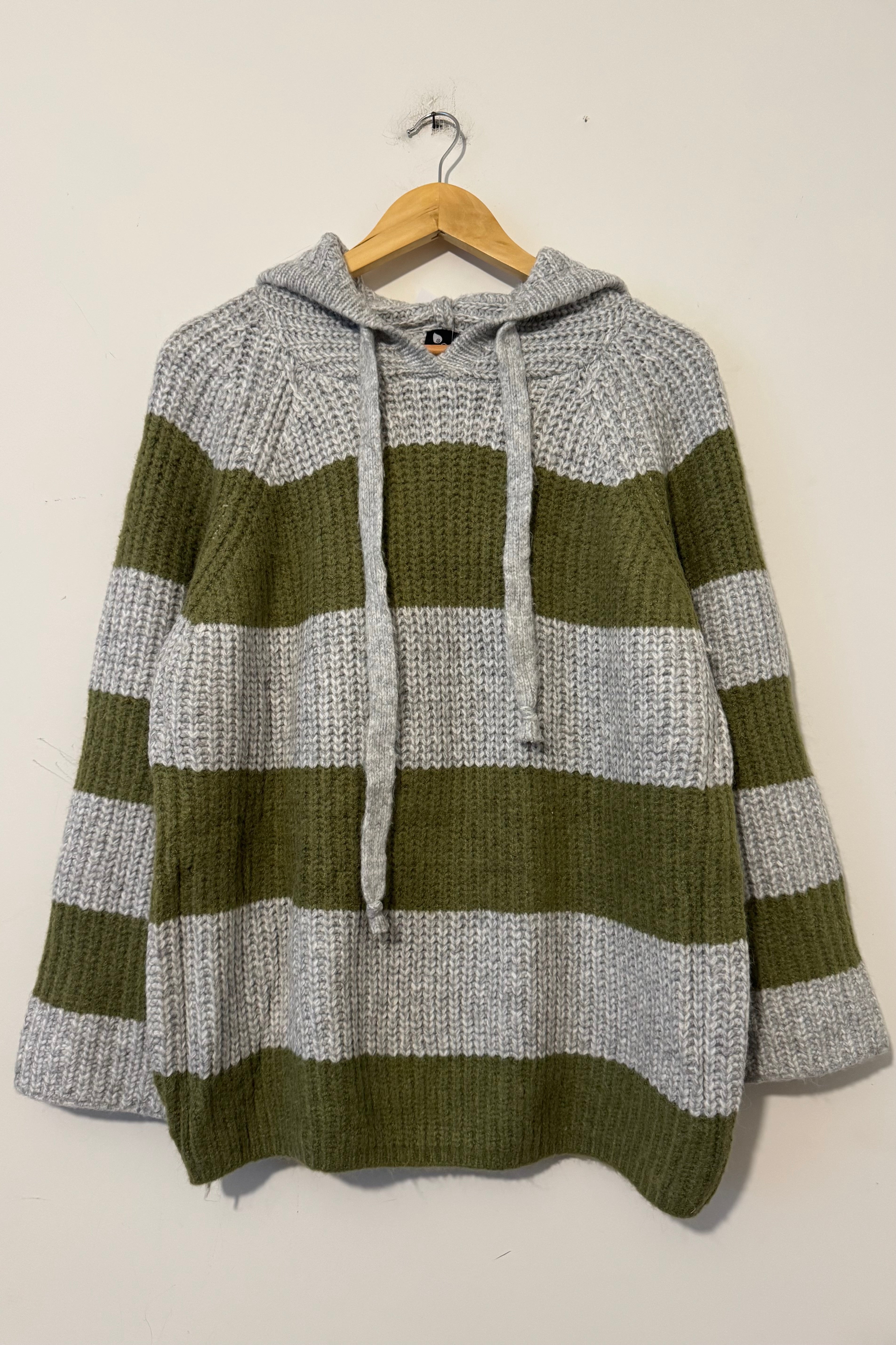 סוודר פסי חאקי