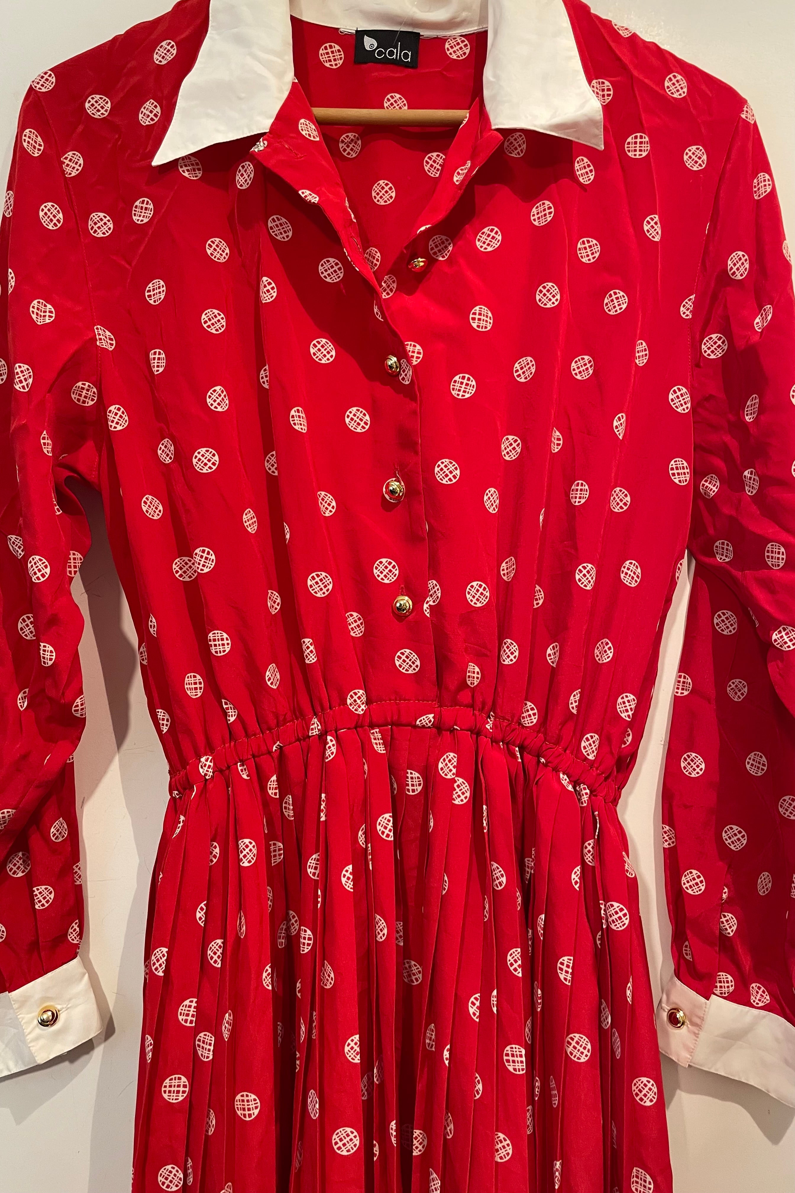 שמלת וינטג׳ כדורי רשת