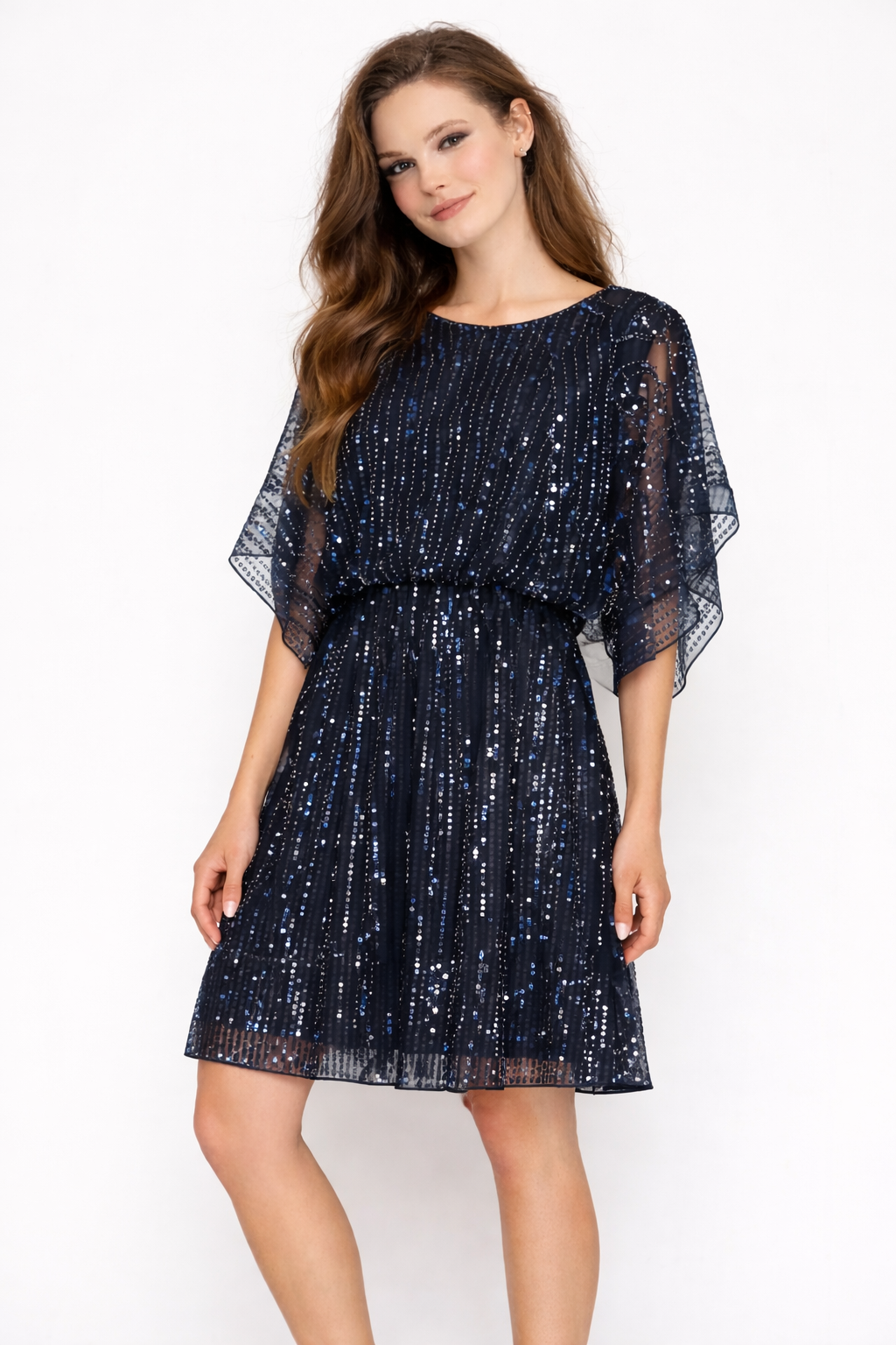 שמלת פאייטים כחולה