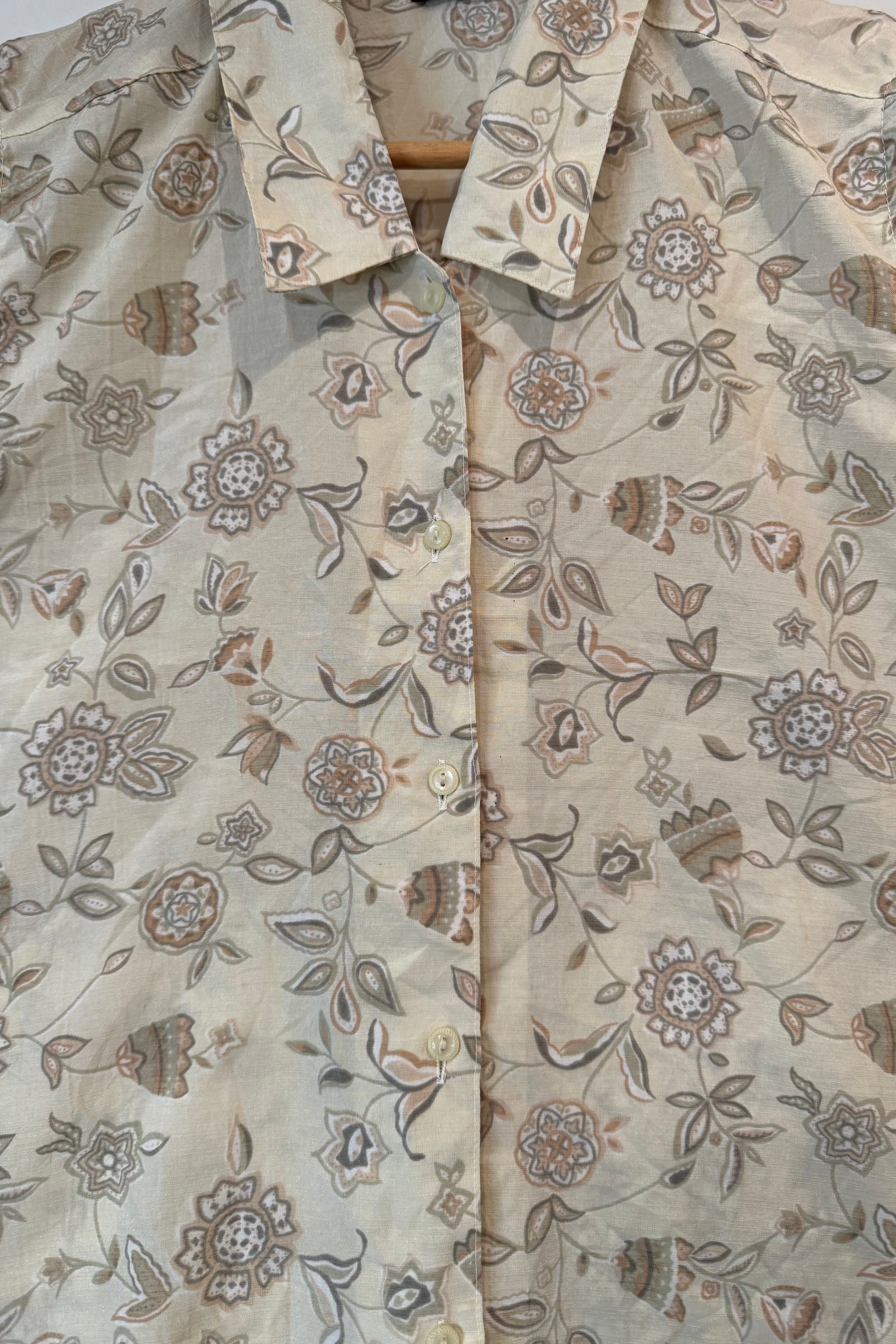 חולצת וינטג׳ קרם