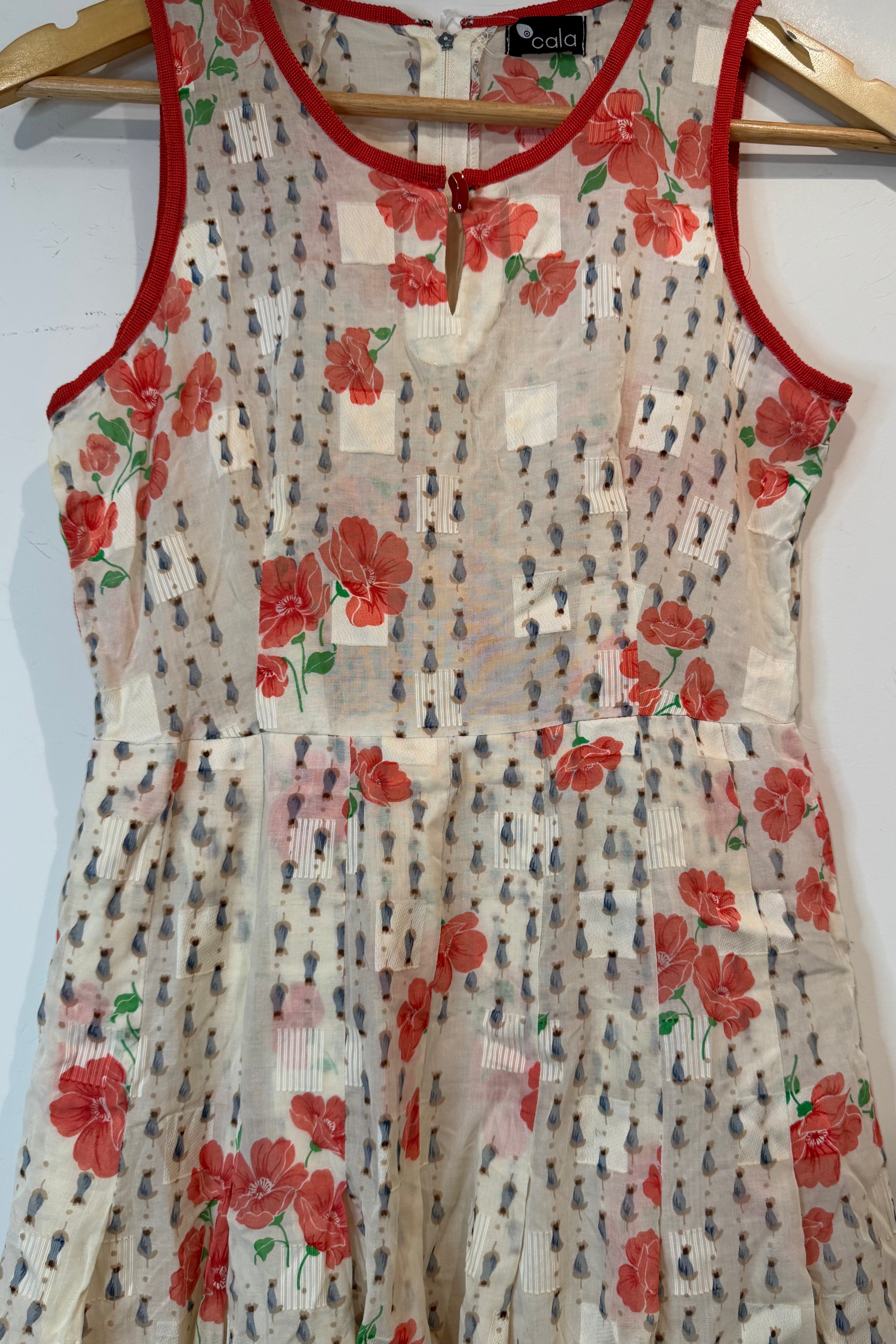 שמלת וינטג׳ כלניות