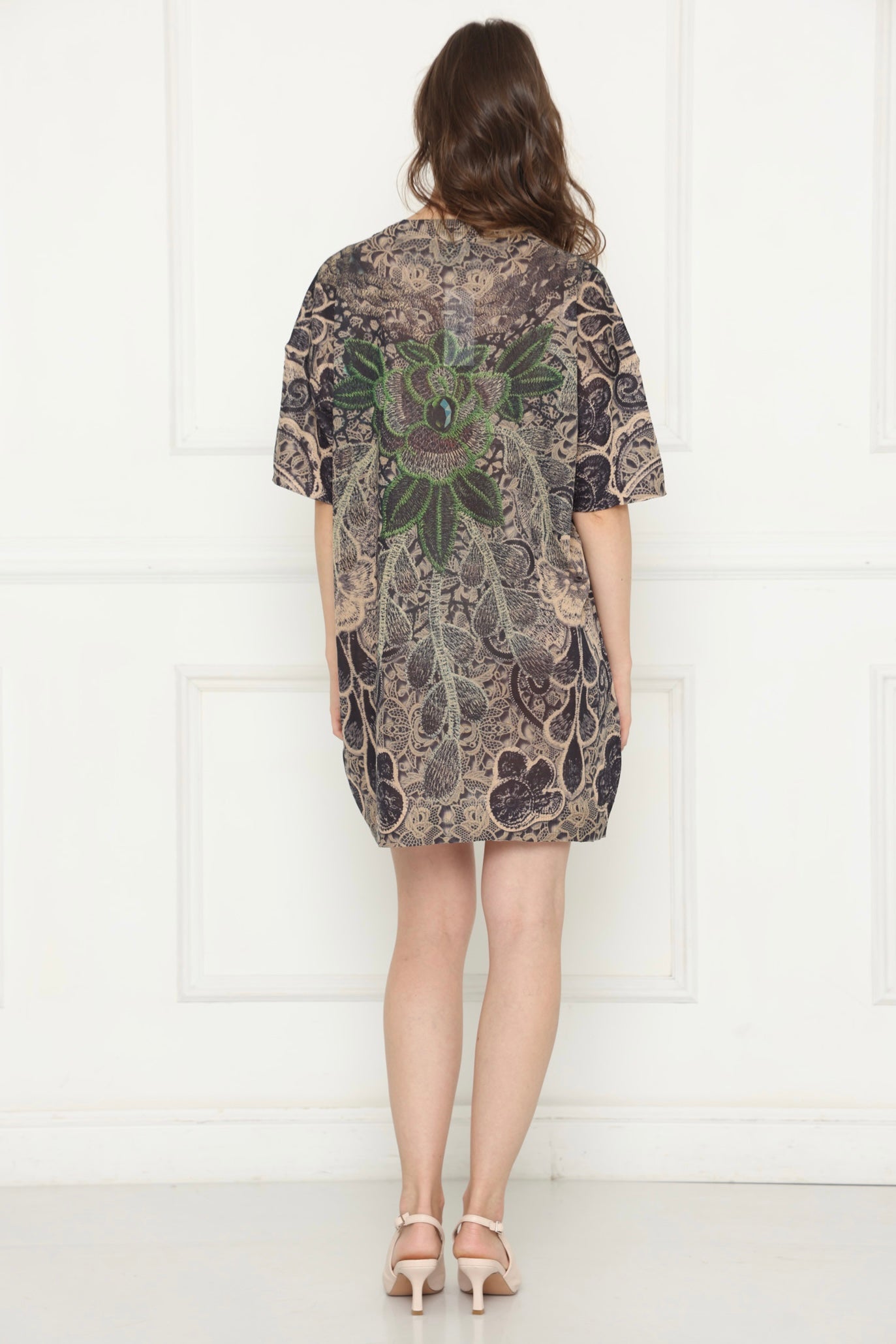 שמלת צמר פרח גדול