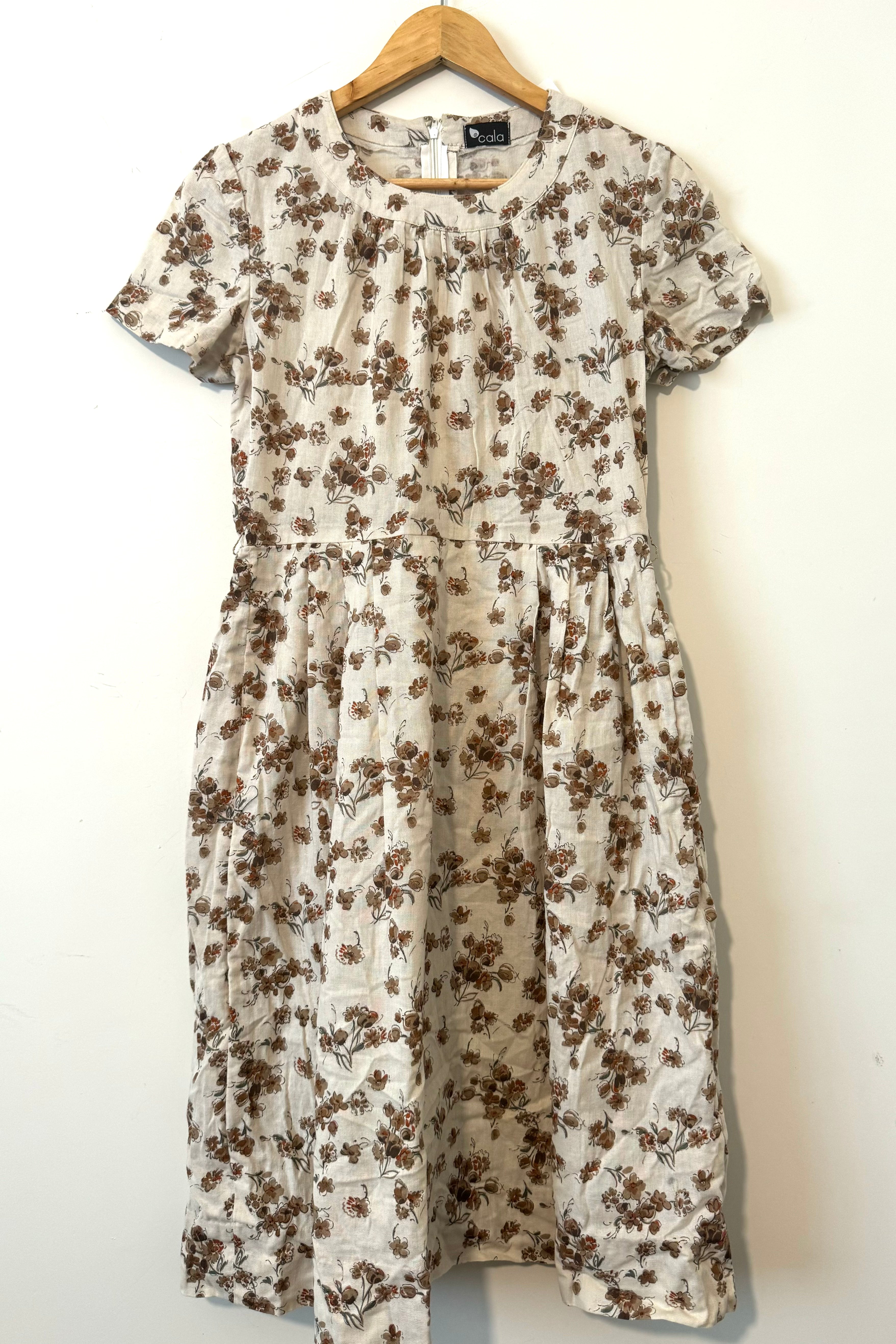 שמלת וינטג׳ פרחים יבשים