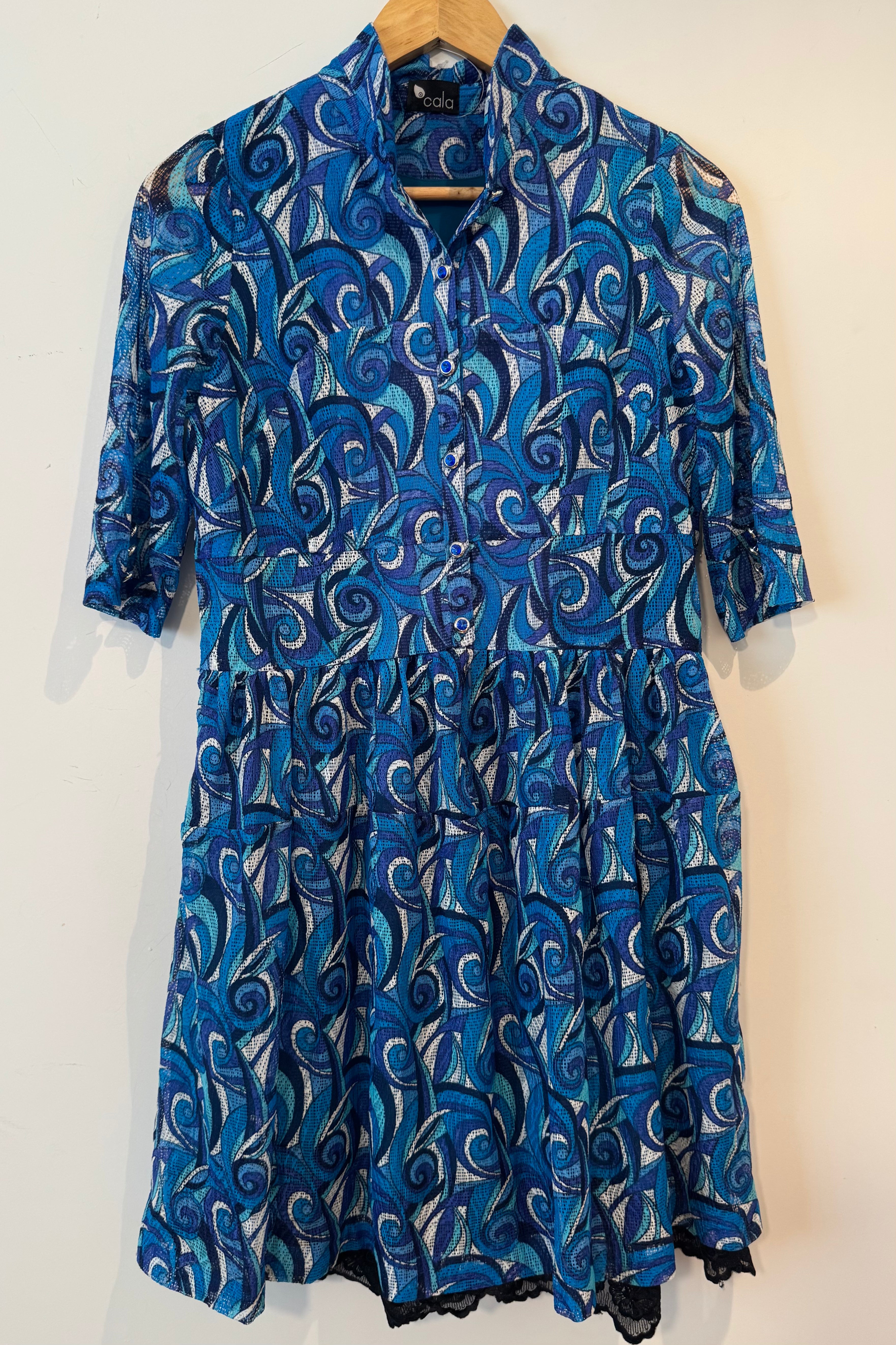 שמלת וינטג׳ שבלולים