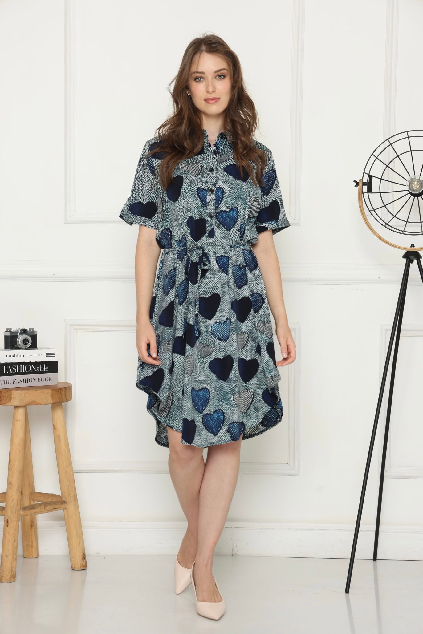 שמלת לבבות ג׳ינס