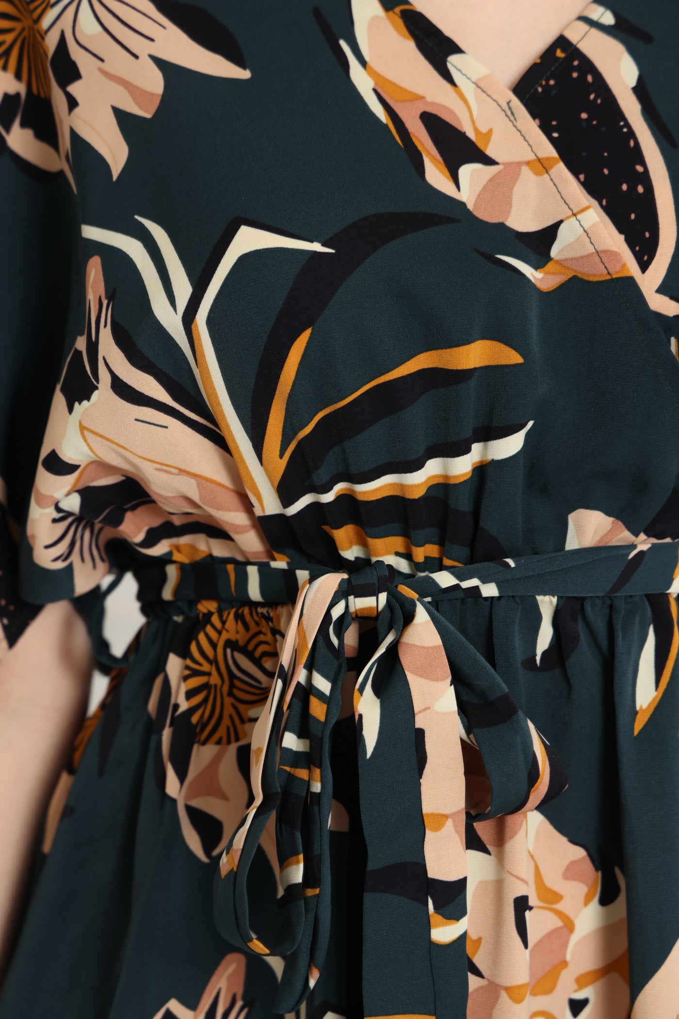 שמלת אורכים כחולה פרחונית