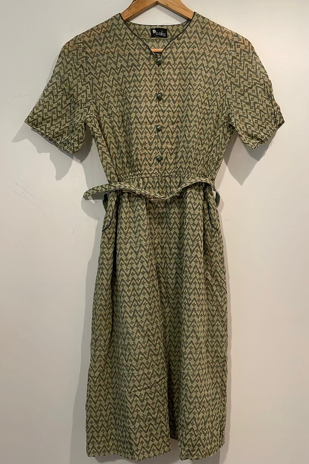 שמלת וינטג' חאקי