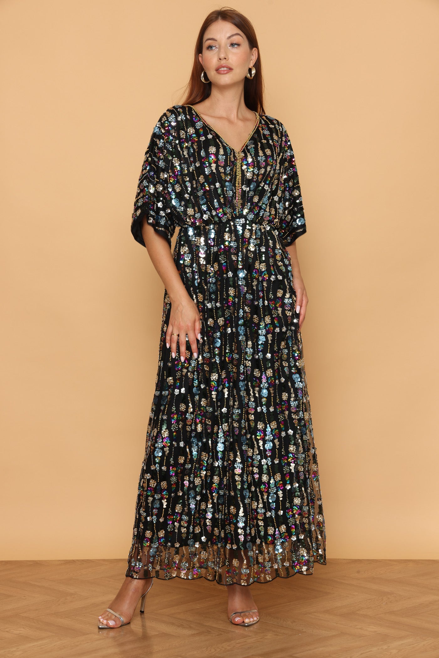 שמלת שנדליר צבעונית