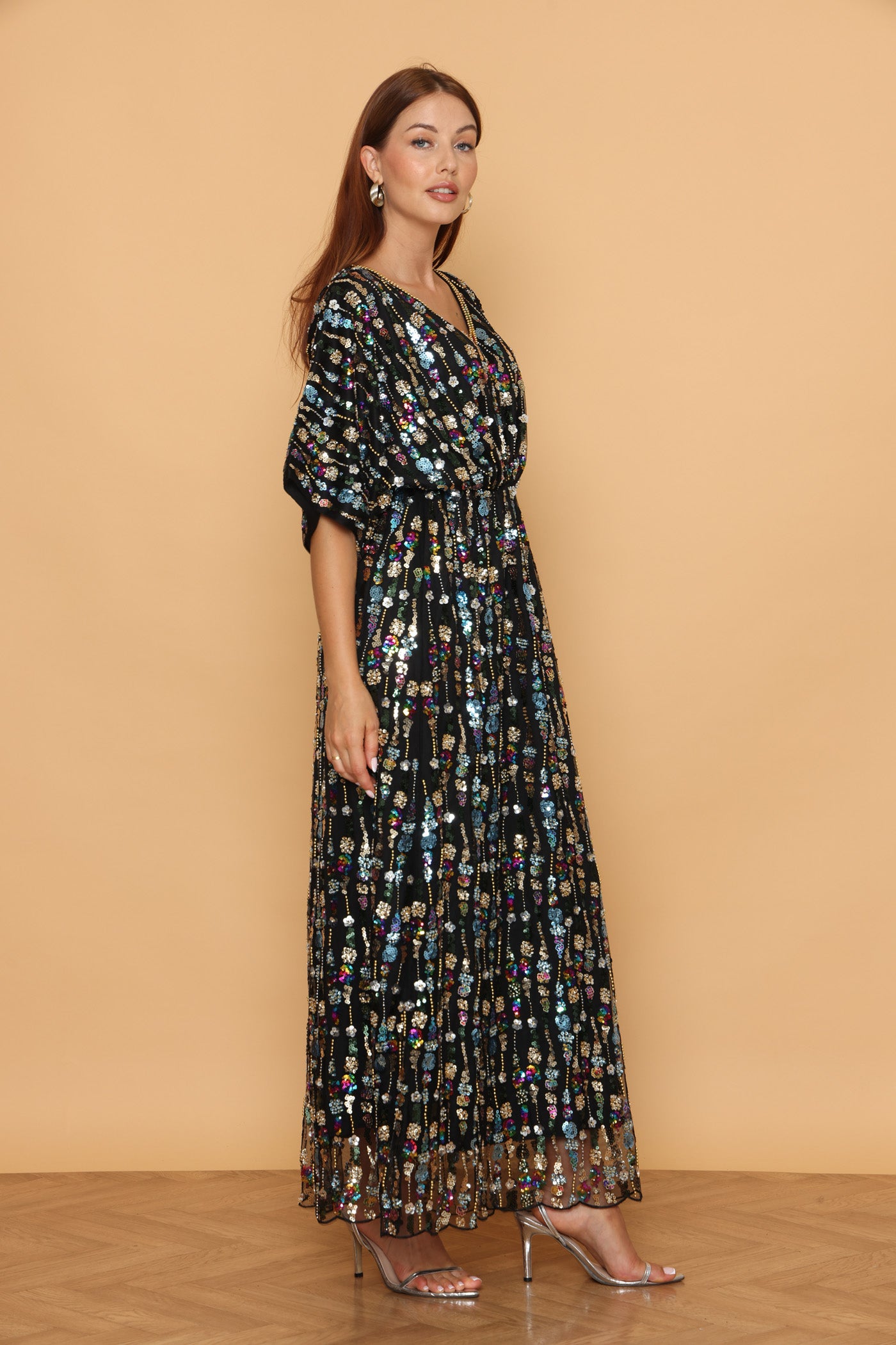 שמלת שנדליר צבעונית