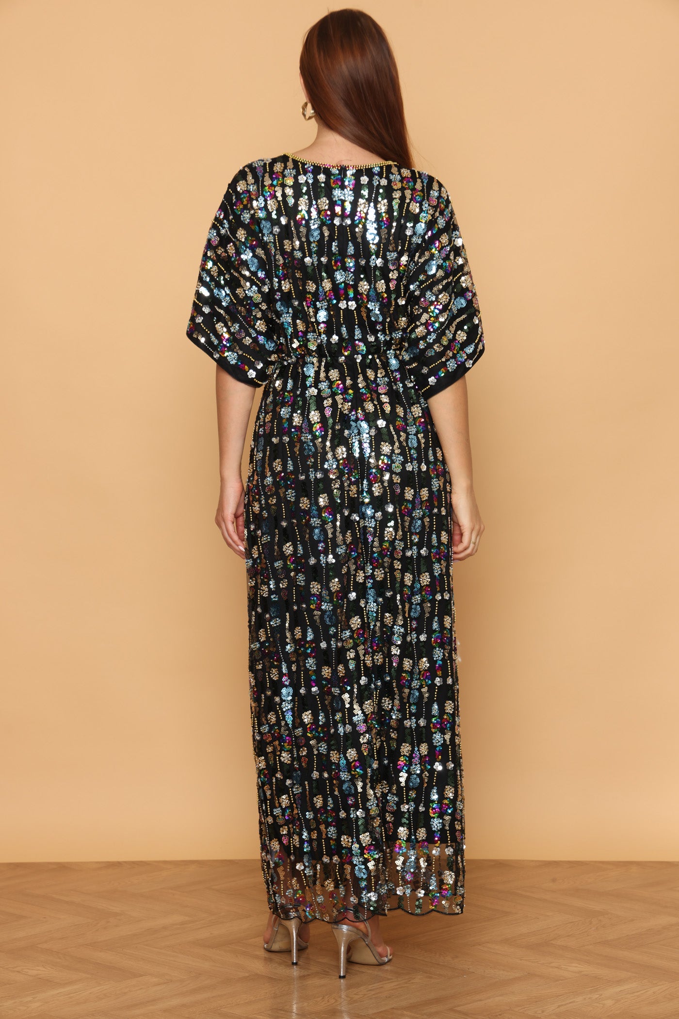 שמלת שנדליר צבעונית