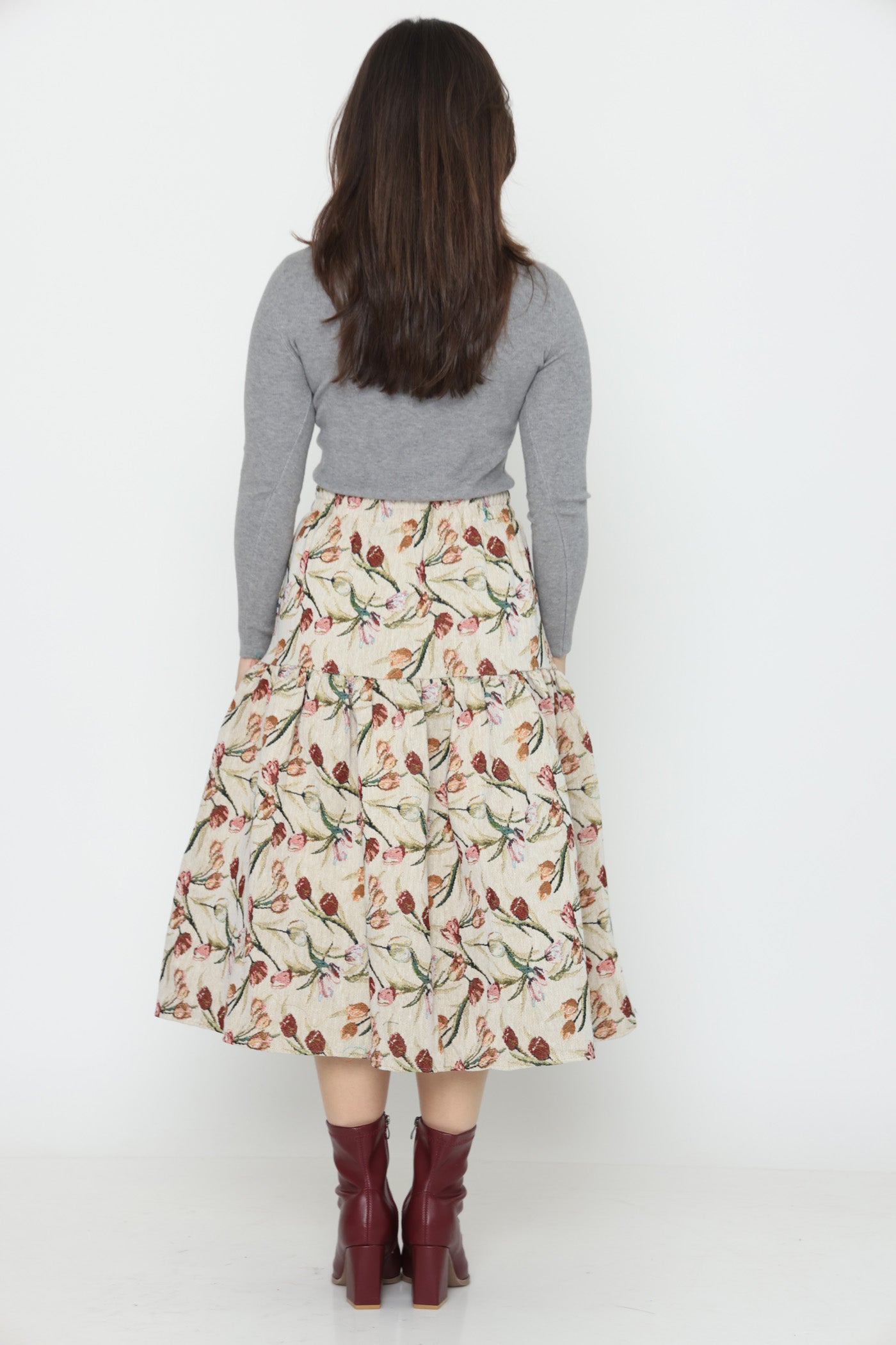 חצאית גינה אביבית