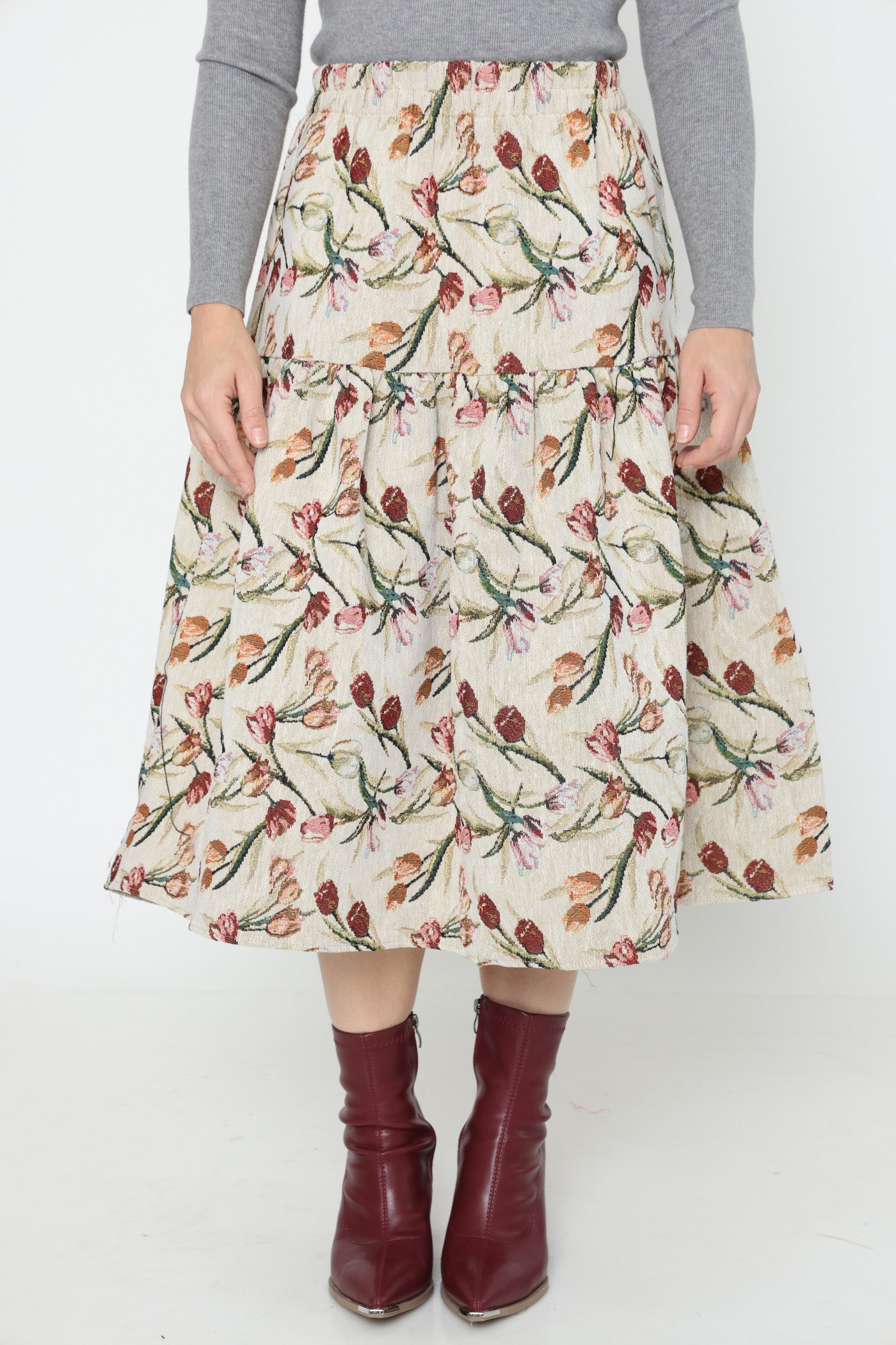 חצאית גינה אביבית