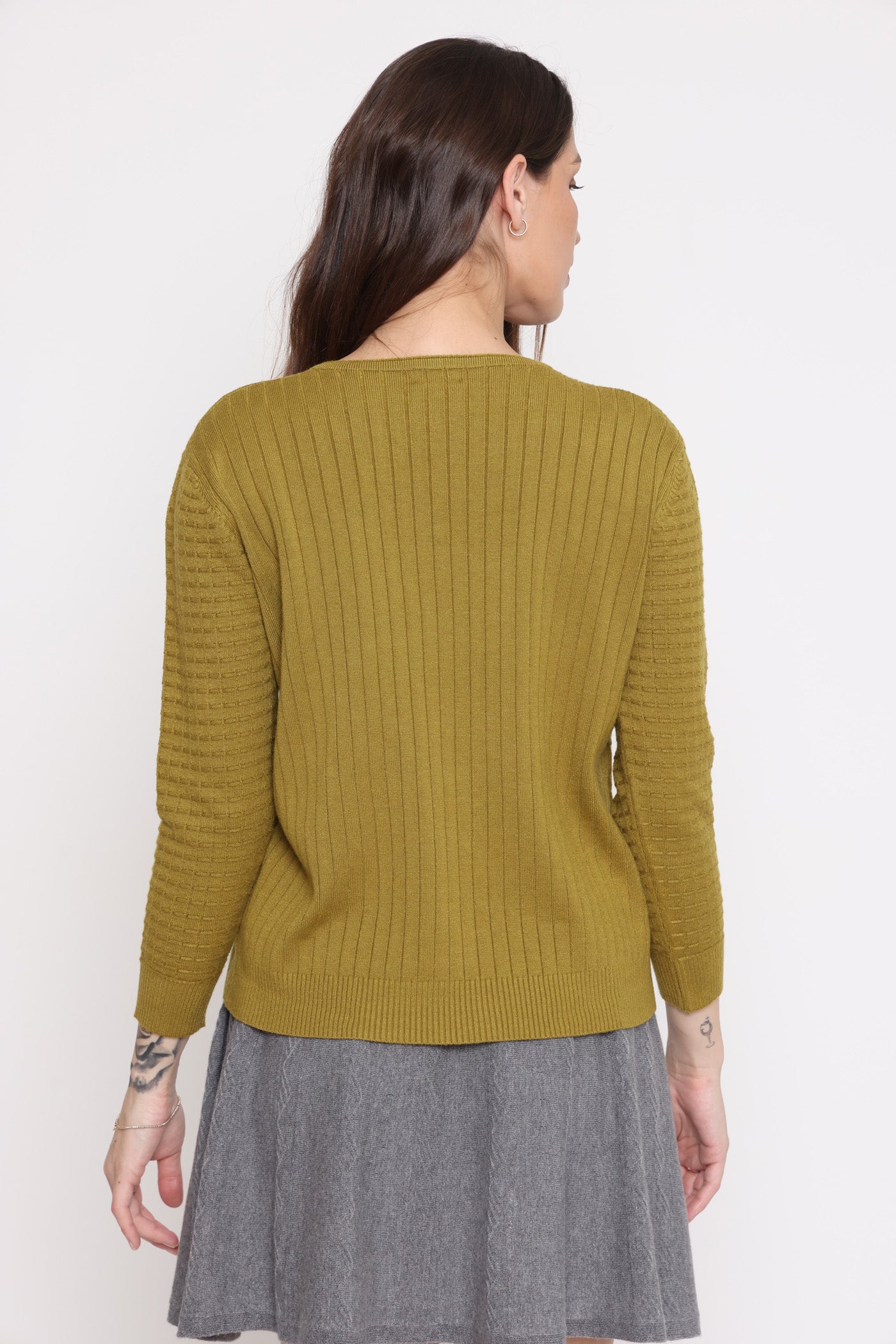 סריג כפתורים ופסים