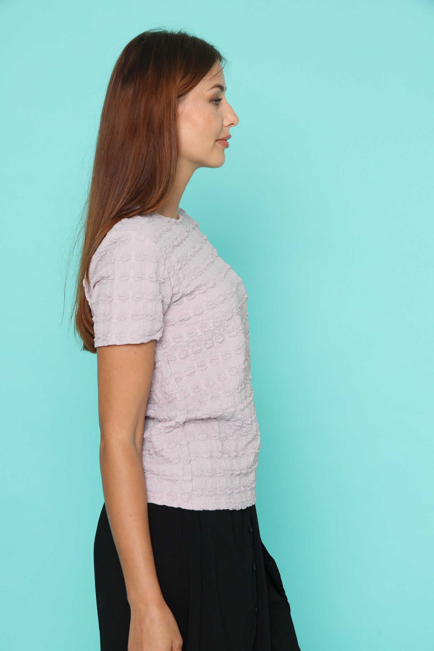 חולצת קרפ סגלגלה