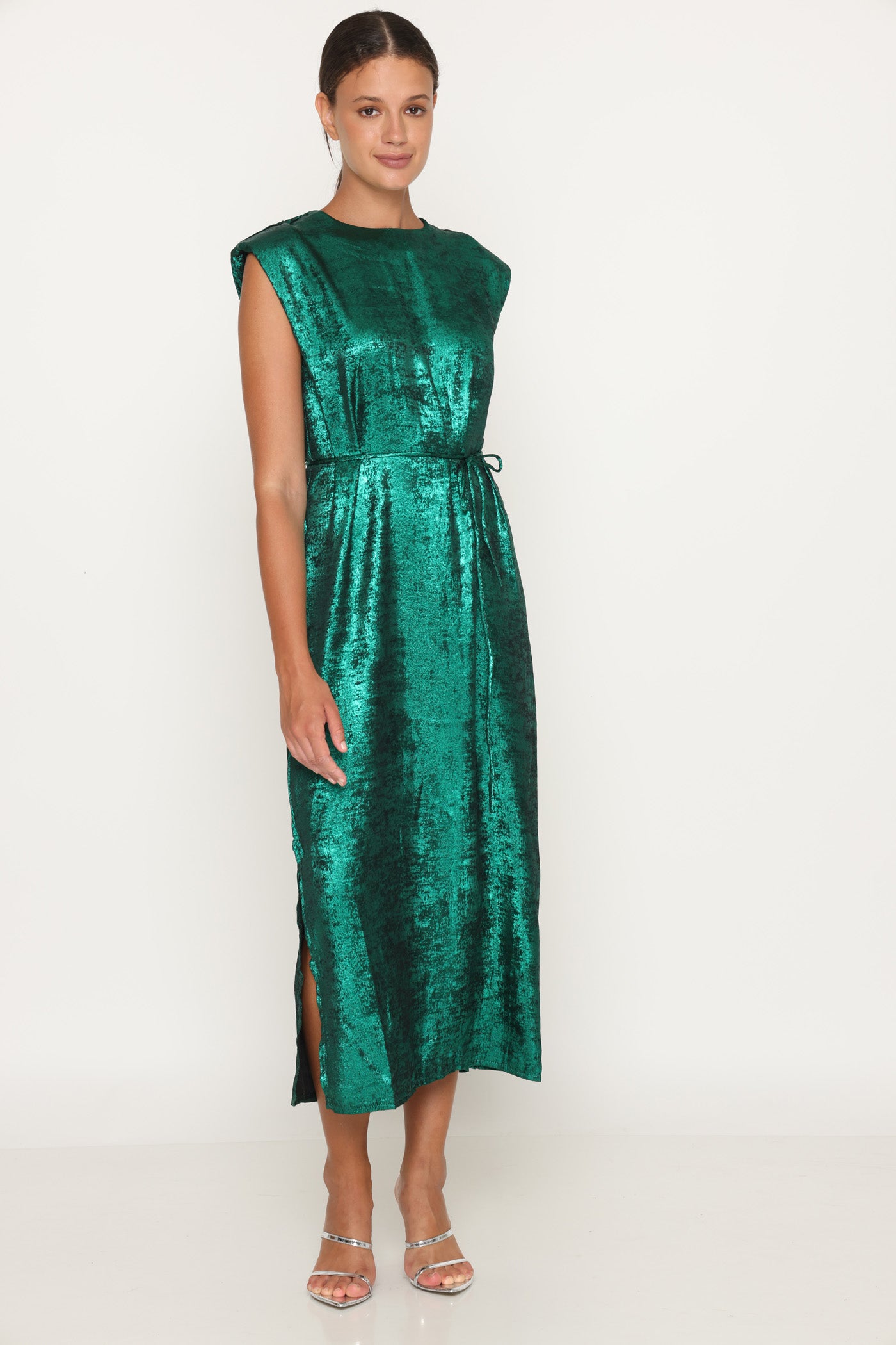 שמלת מקסי לורקס ירוק