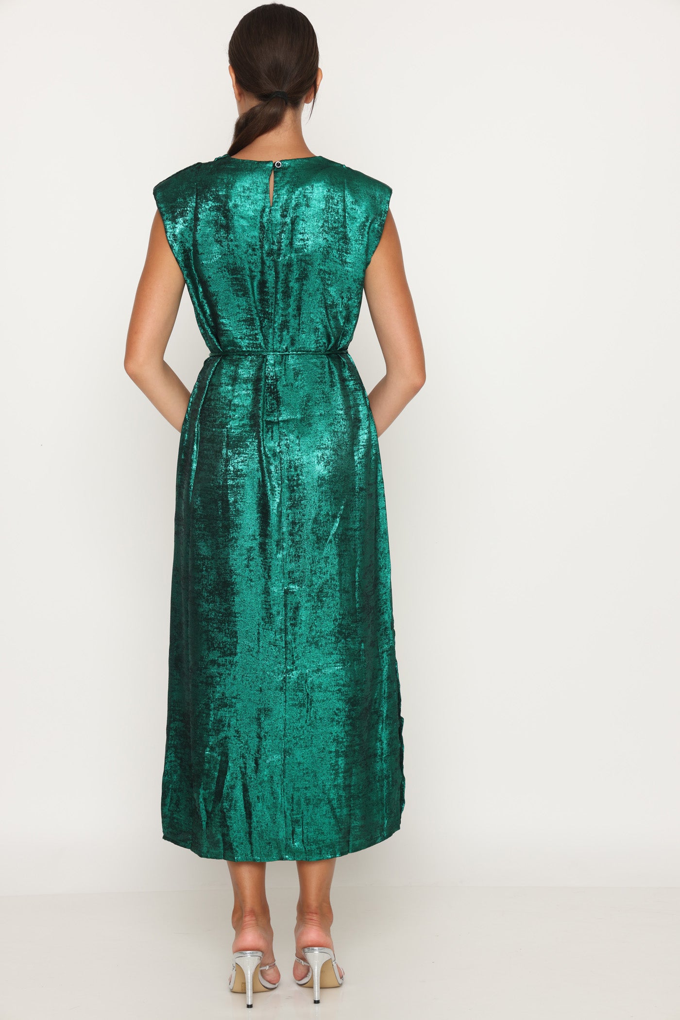 שמלת מקסי לורקס ירוק