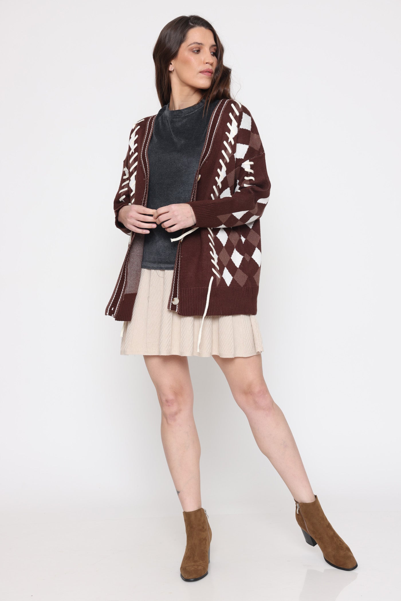 ג'קט צמר תפרים חורף