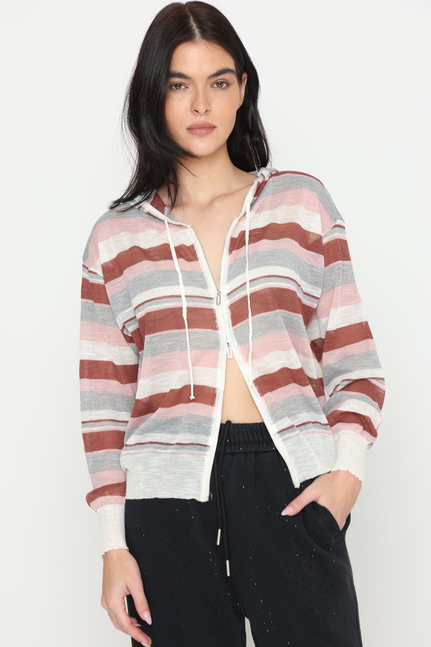 קרדיגן פסי בהירות