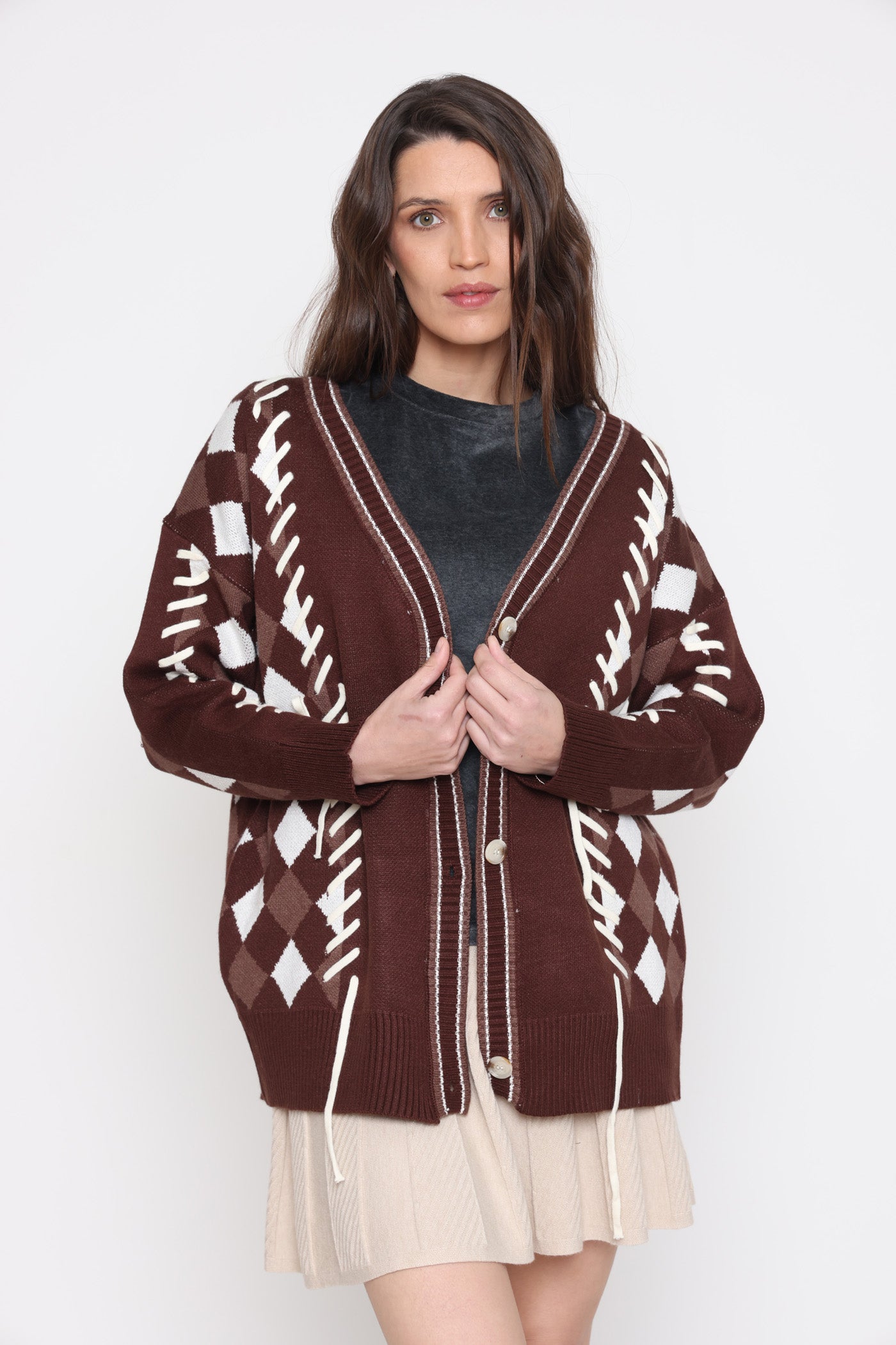 ג'קט צמר תפרים חורף