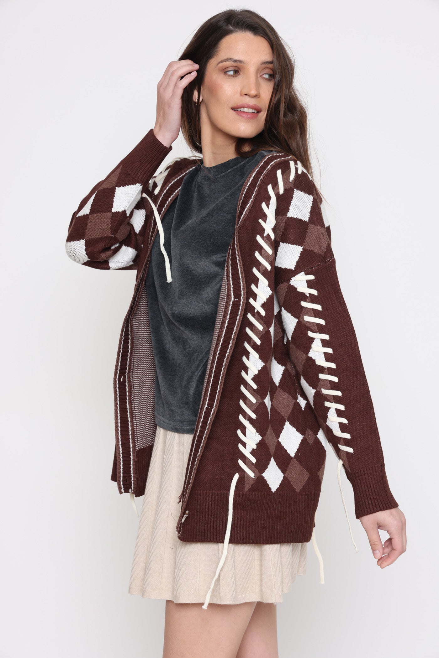 ג'קט צמר תפרים חורף