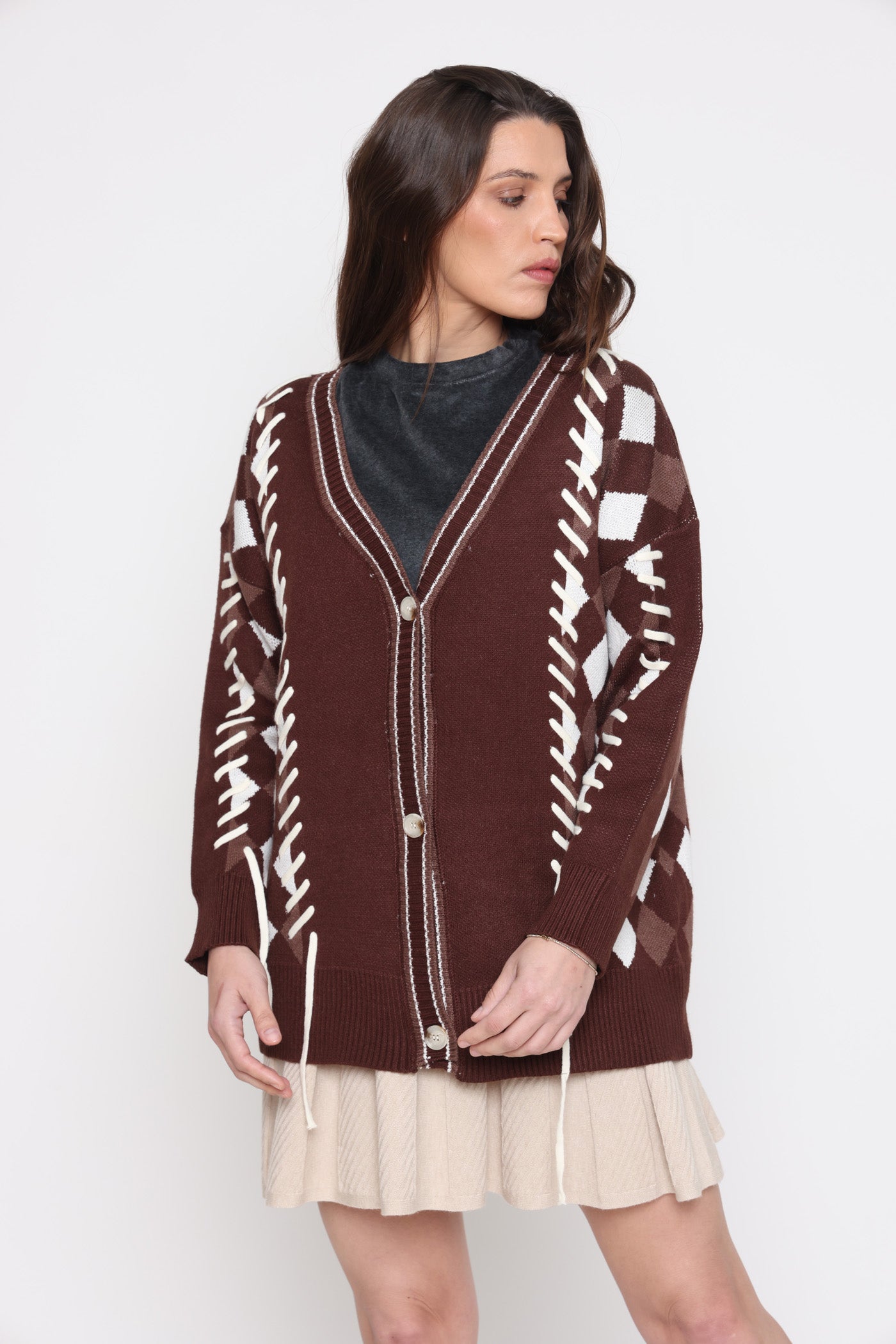 ג'קט צמר תפרים חורף