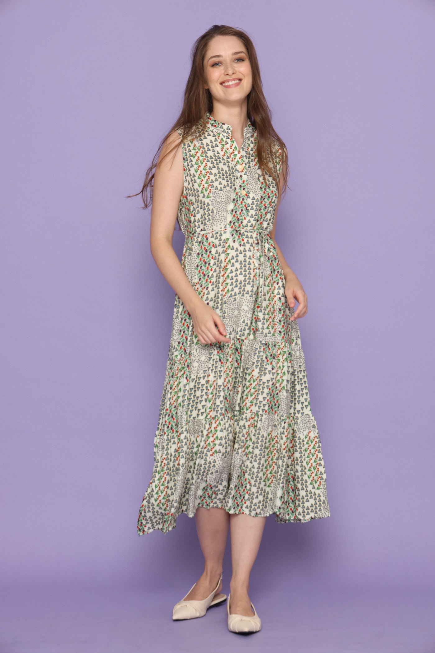 שמלת מרבד ירוק