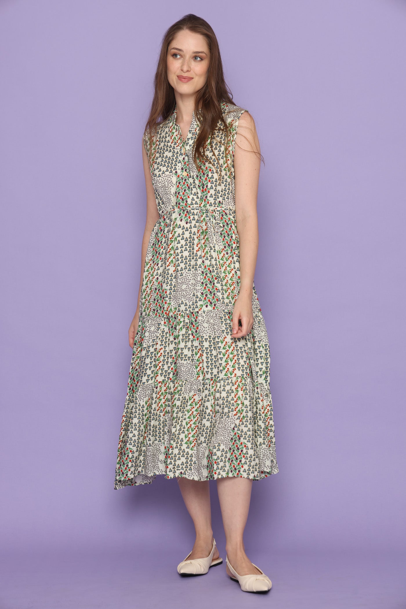 שמלת מרבד ירוק