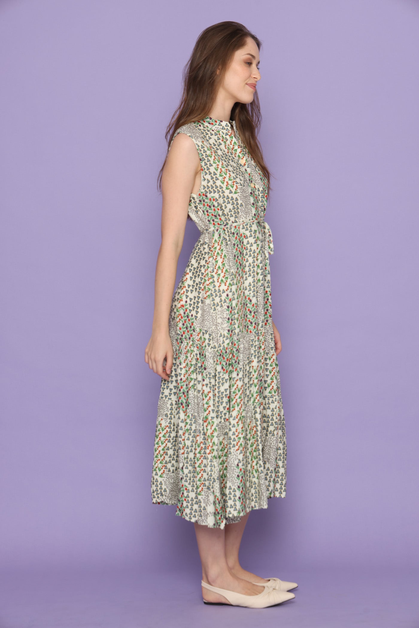 שמלת מרבד ירוק