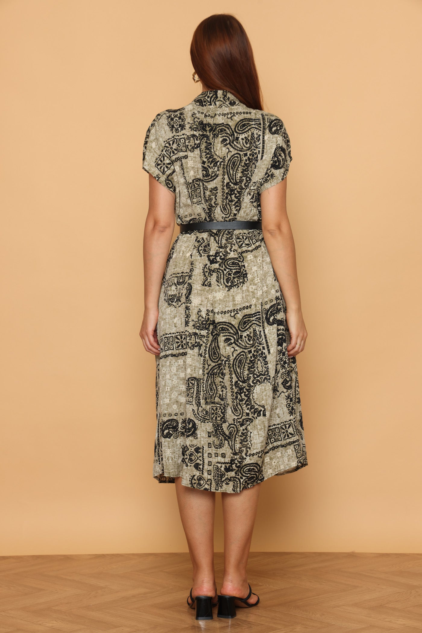 שמלת מפת הדפס