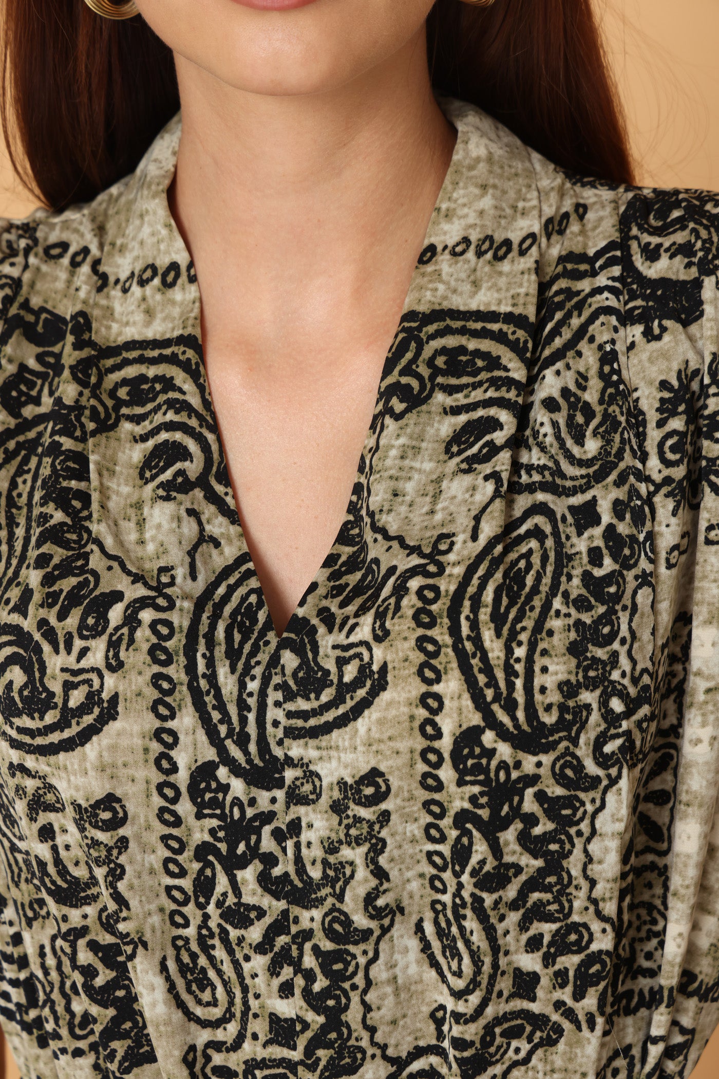 שמלת מפת הדפס