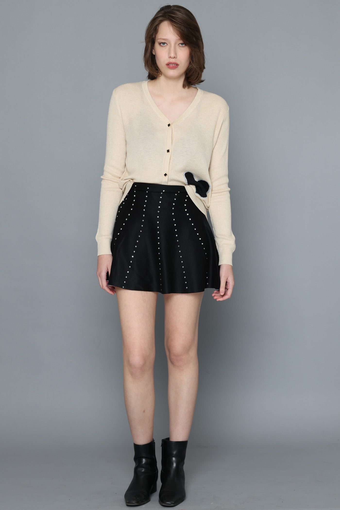 חצאית מיני בייסיק צמר