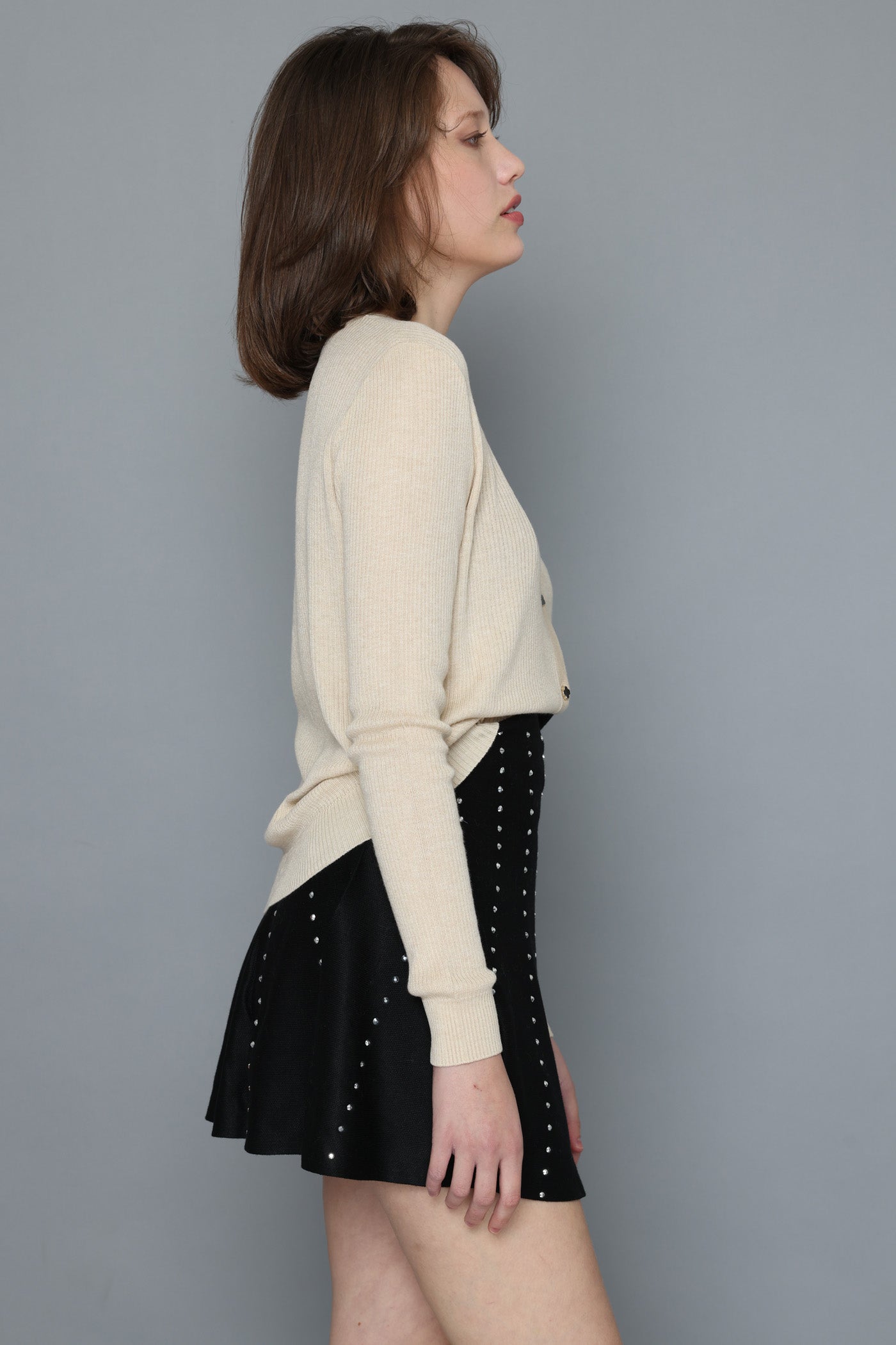 חצאית מיני בייסיק צמר