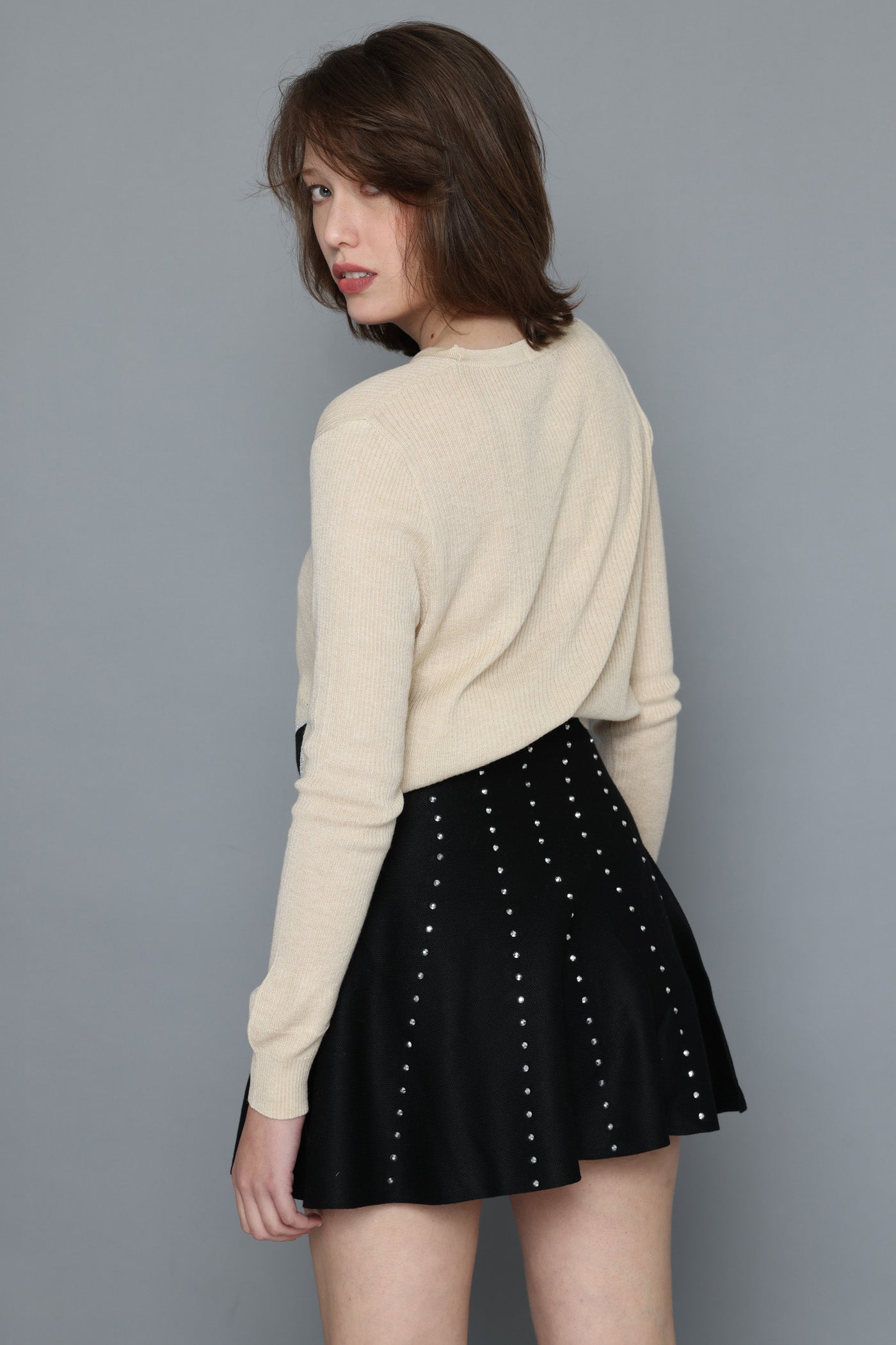 חצאית מיני בייסיק צמר