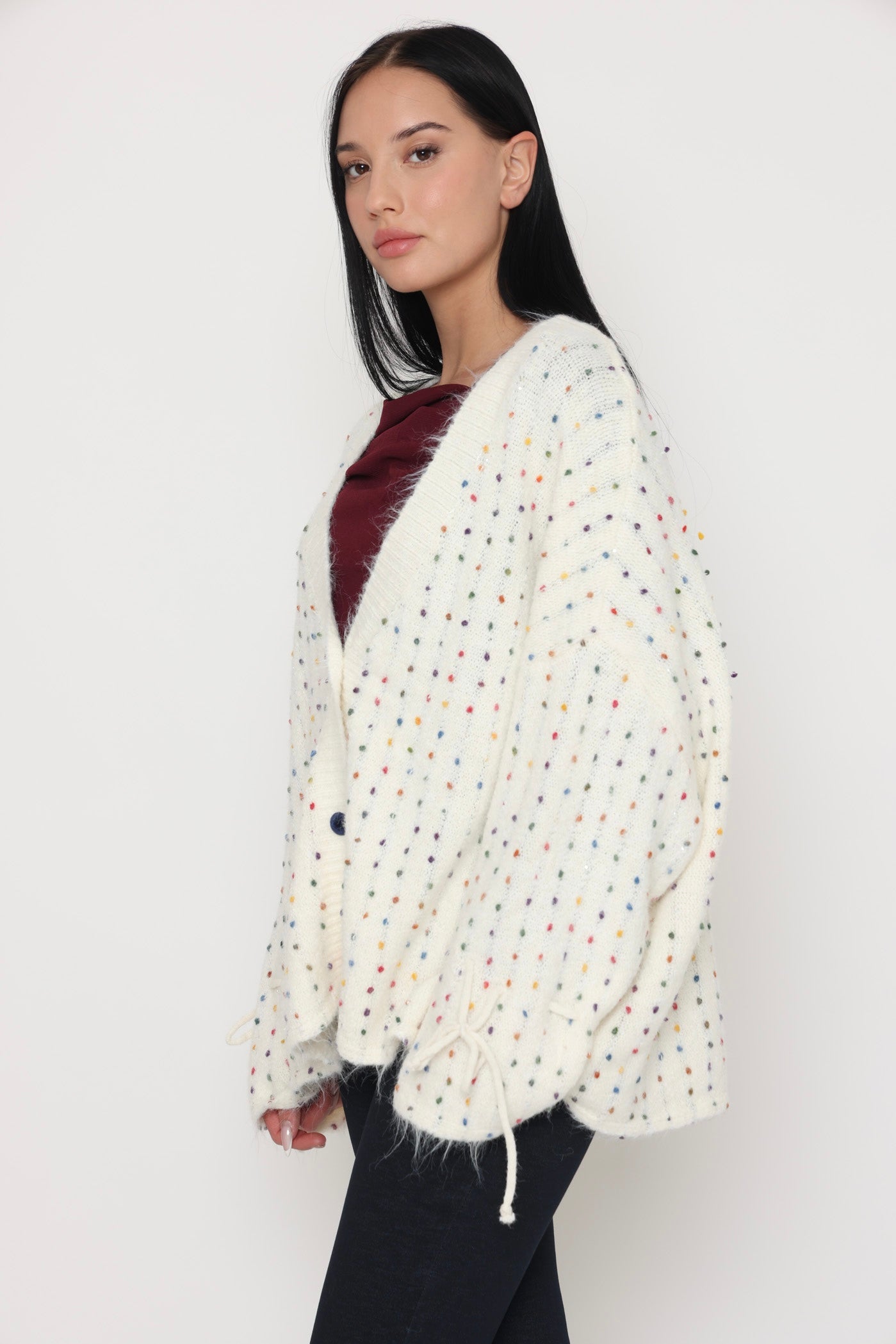 קרדיגן ניקוד ססגוני