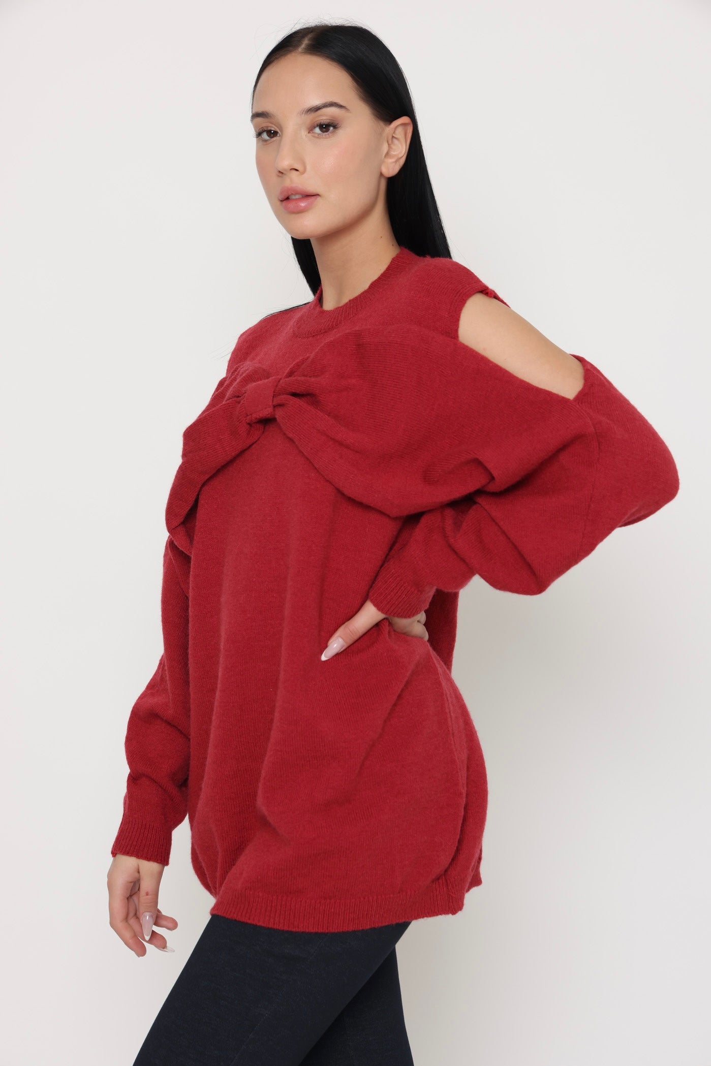 טוניקת פפיון אדום