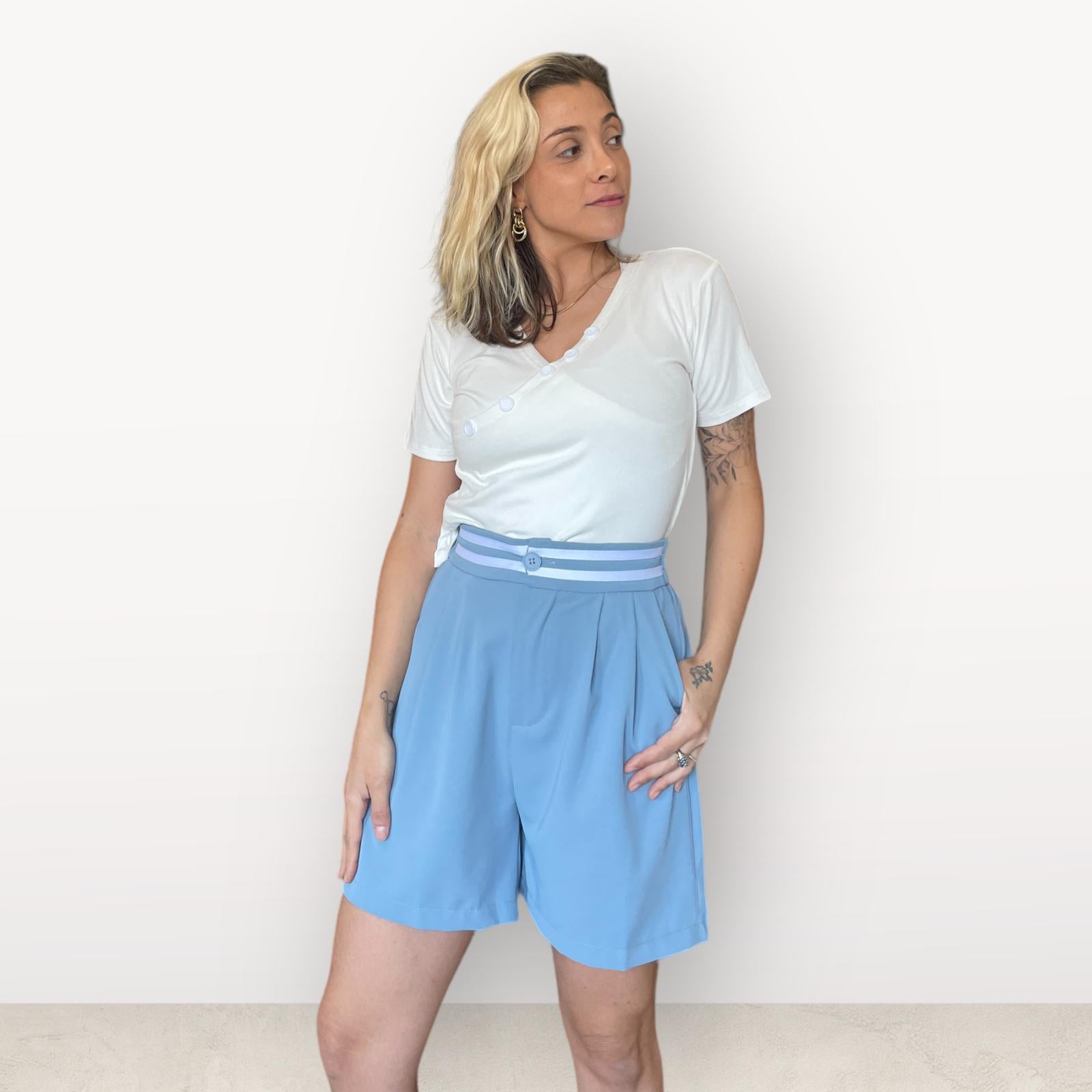 מכנסי חגורת פסים