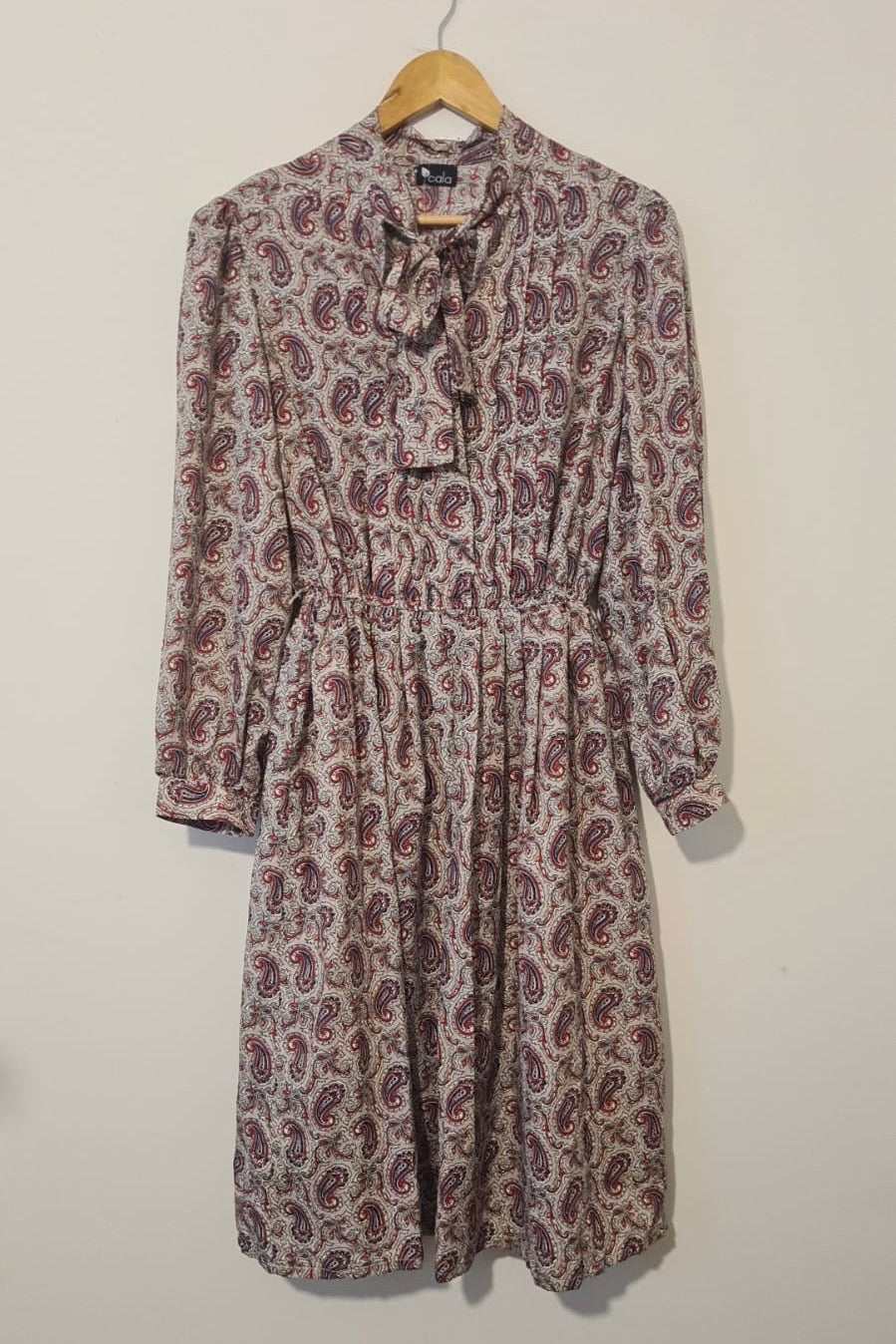 שמלת וינטג' פייזלי בהירה