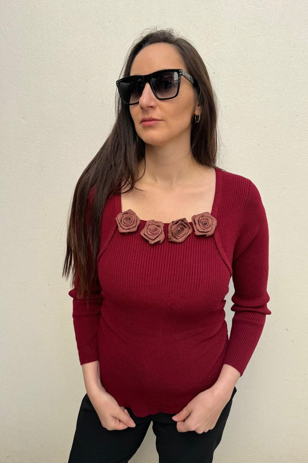 סריג 4 ורדים