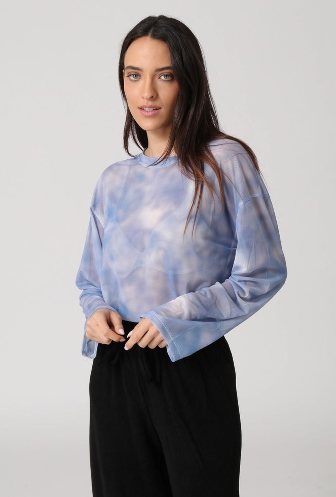 חולצה מבריקה פסטלים