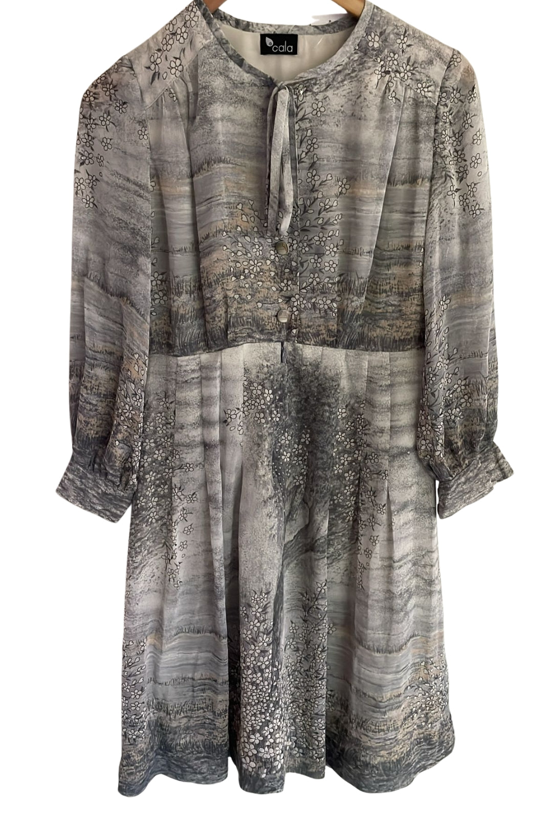 שמלת וינטג' פרחי חורף